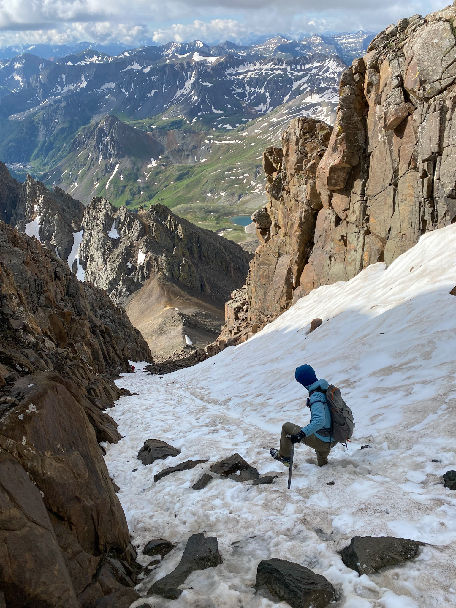 Connor Descending a Snowfield (Mt Sneffels)