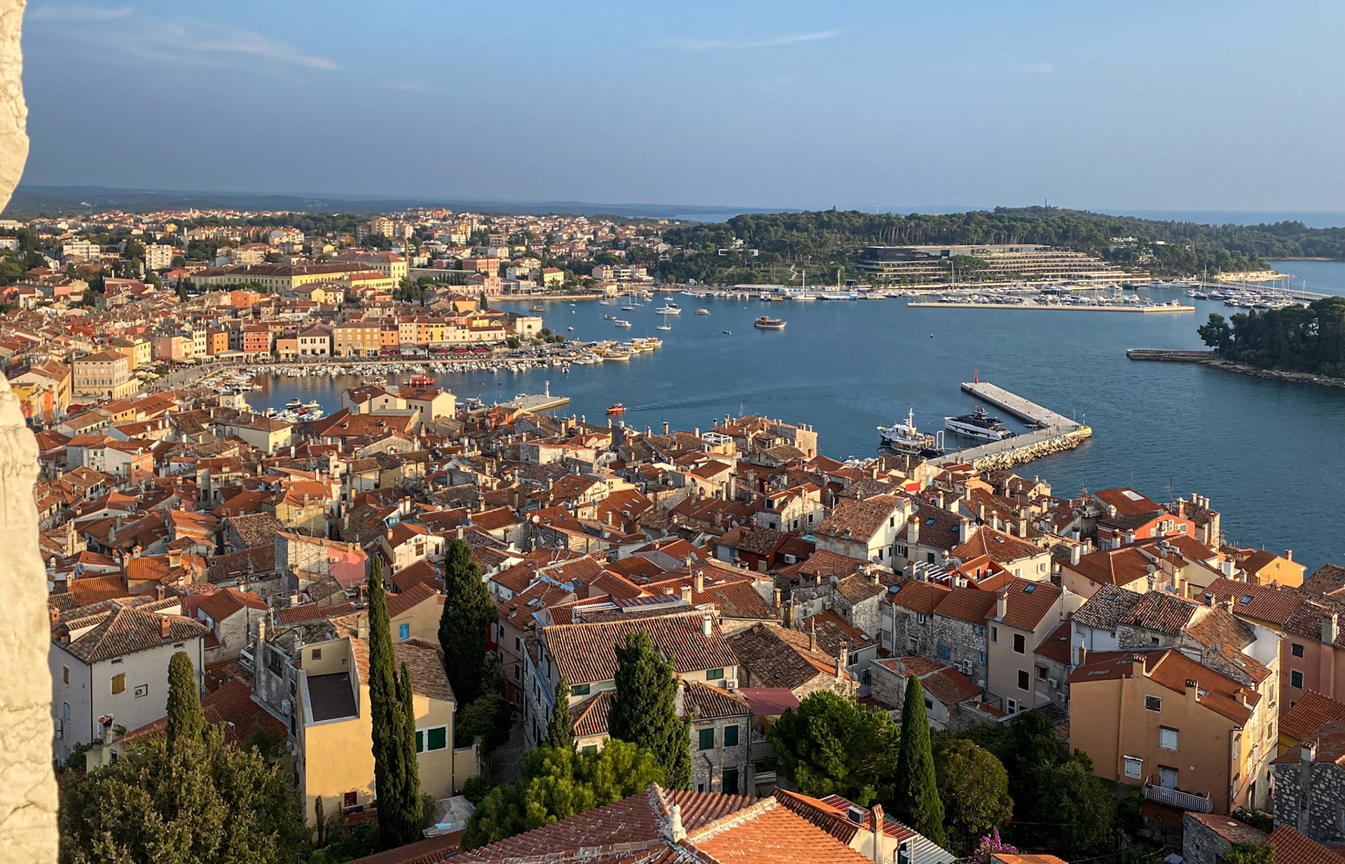 Rovinj Harbor from St Euphemia Bell Tower