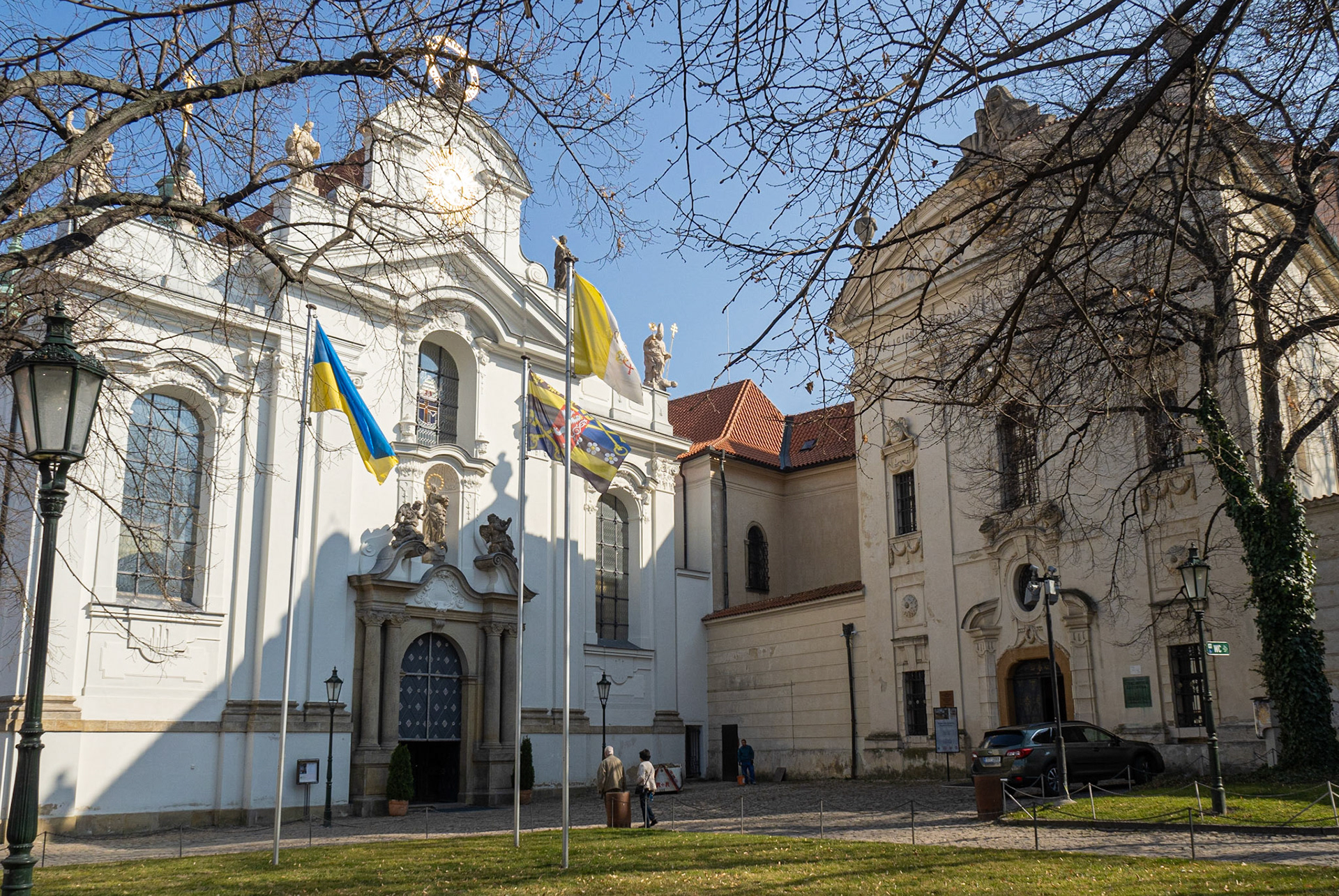 Strahov Monastery, Church (L) and Library (R)
