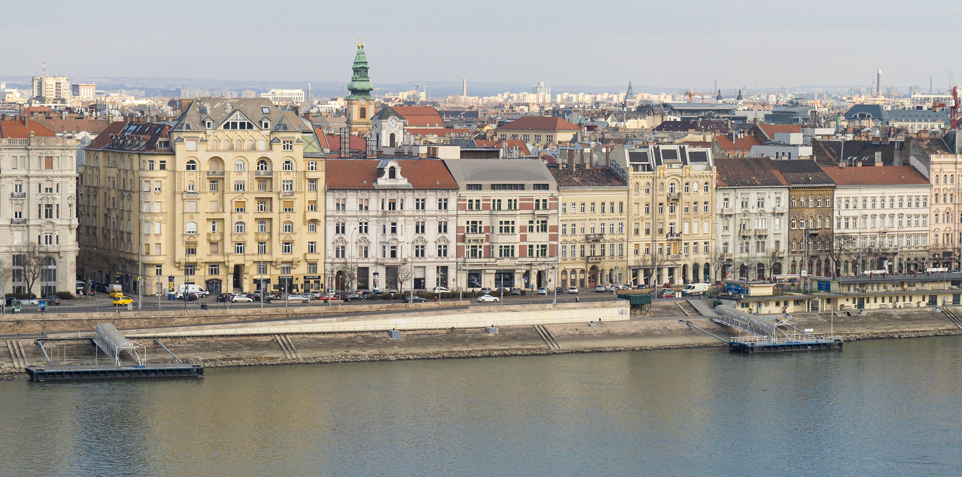 Buildings Along the Danube