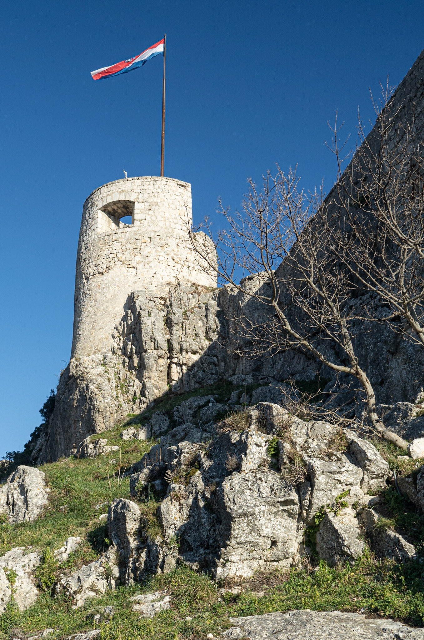 Croatian Flag on Tower