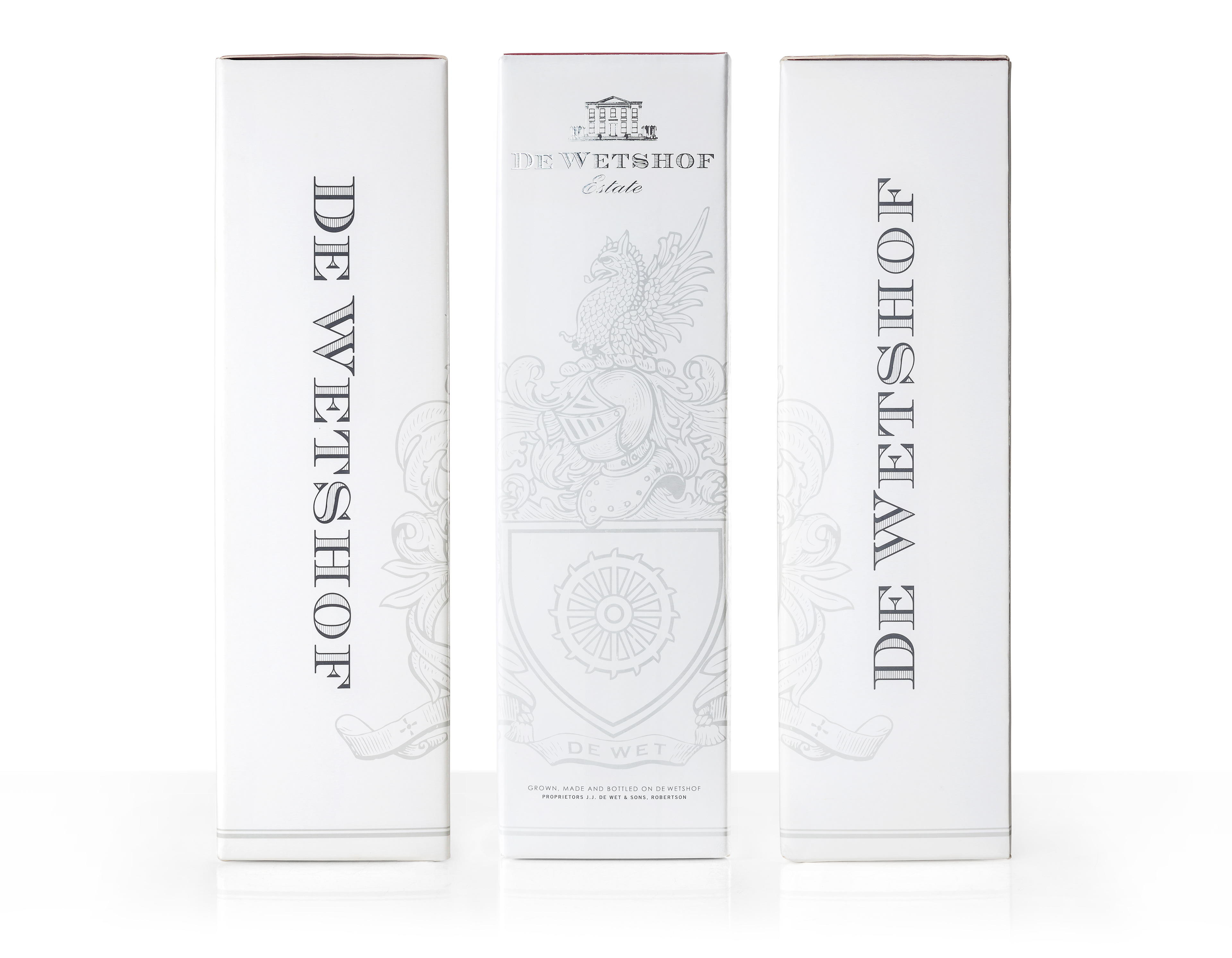 De Wetshof Estate wine gift box packaging design