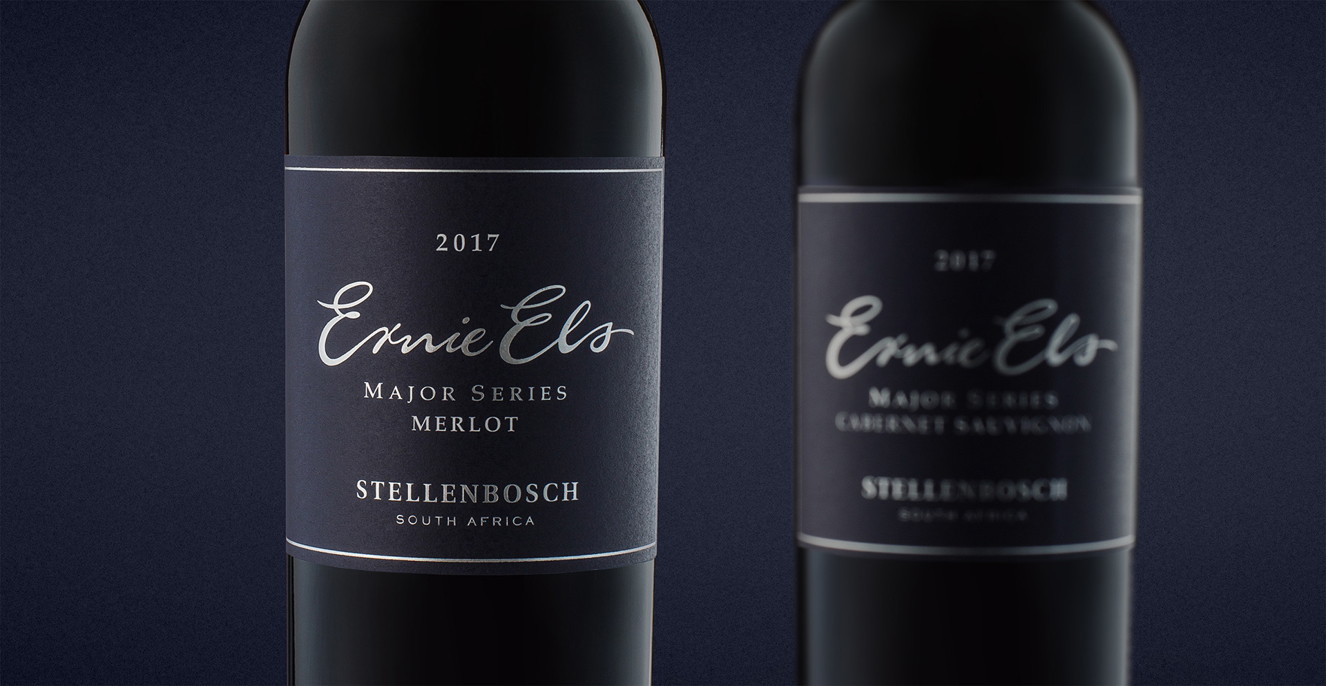 Ernie Els Major Series wine label design