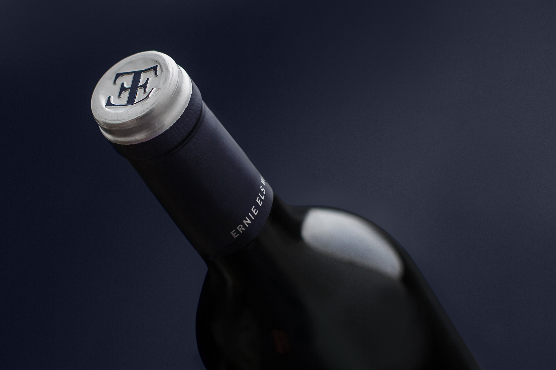 Ernie Els Major Series wine closure design details