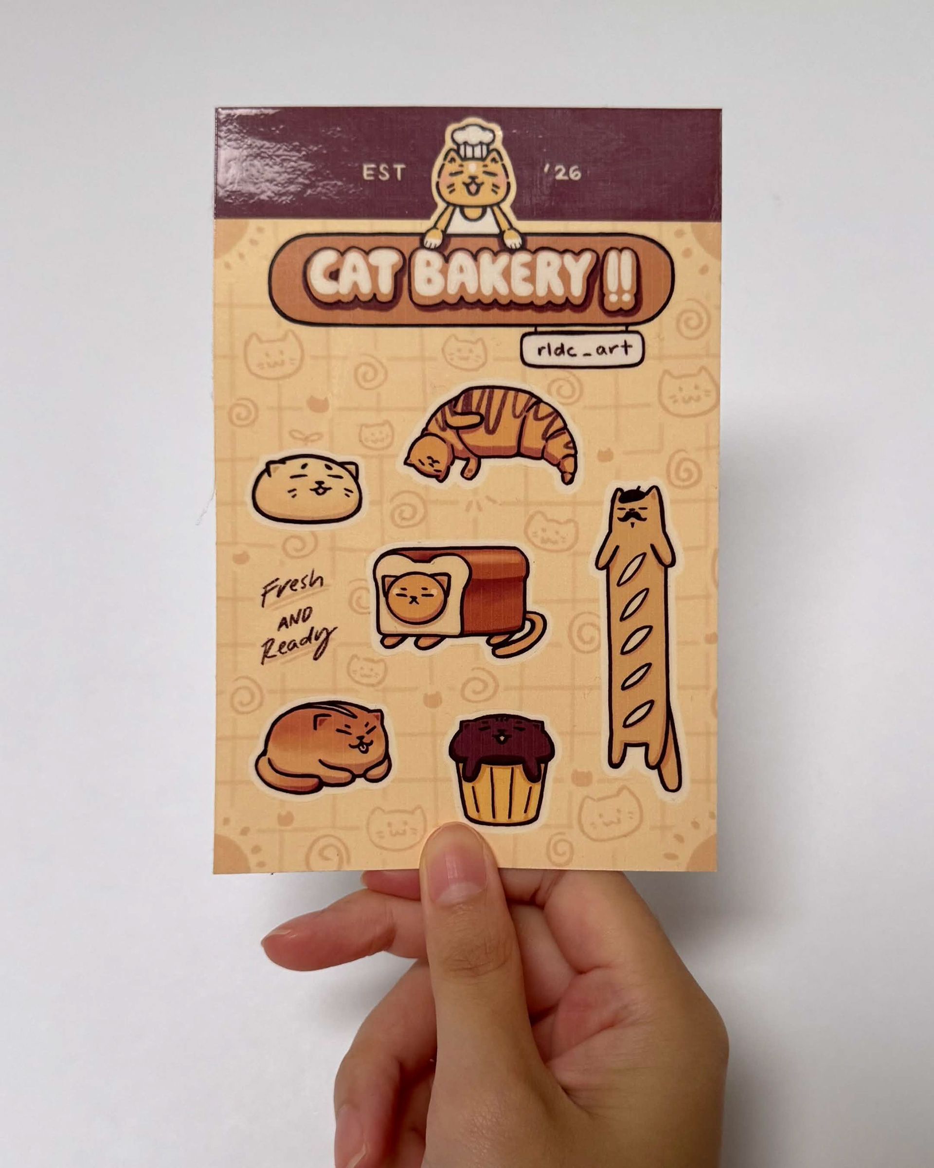 Cat Bakery Sticker Sheet