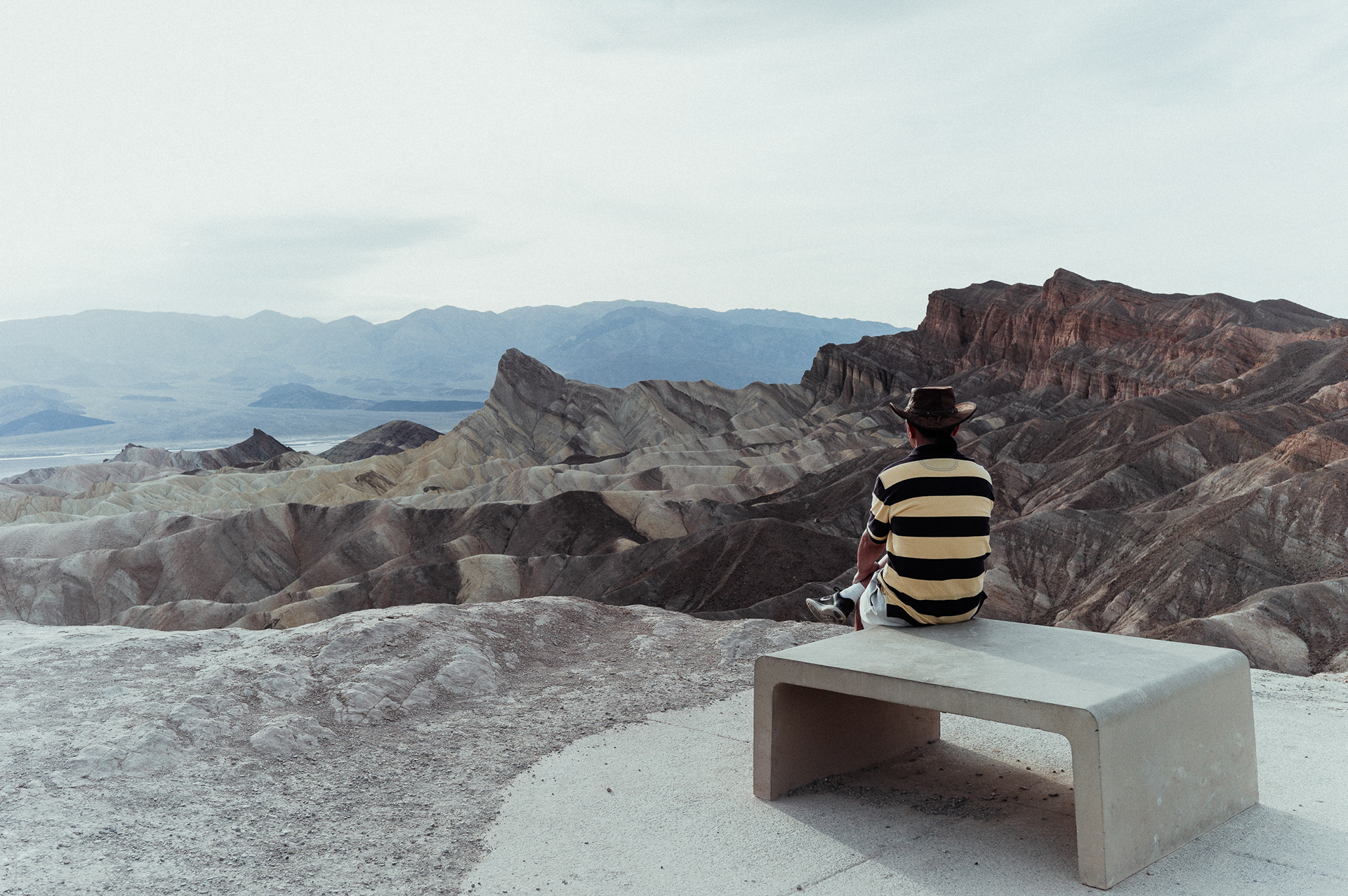 Zabriskie Point, Death Valley, California, USA. 2019