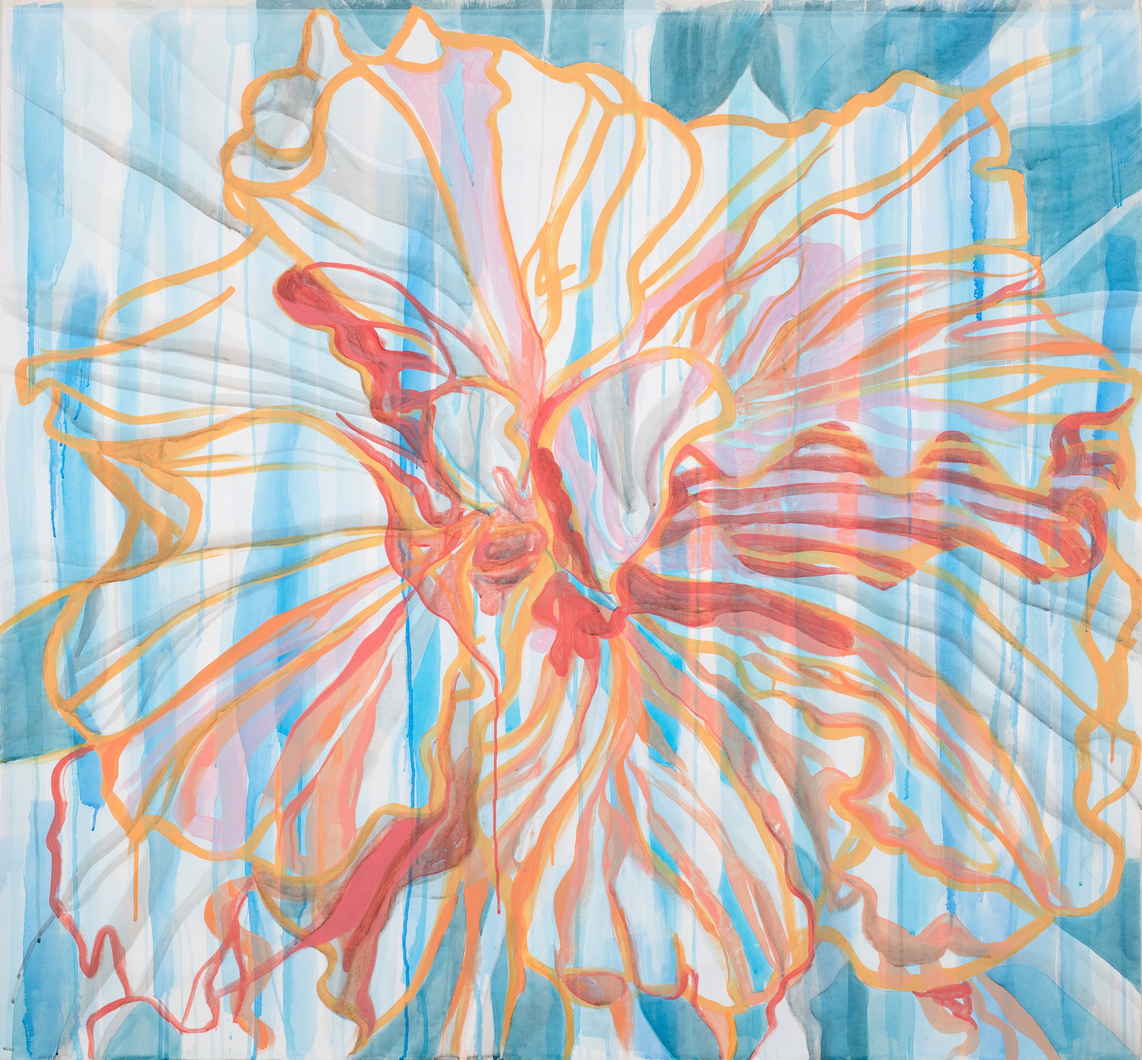 Wandering Growth, 48" x 48", Acrylic on Canvas    $1,200