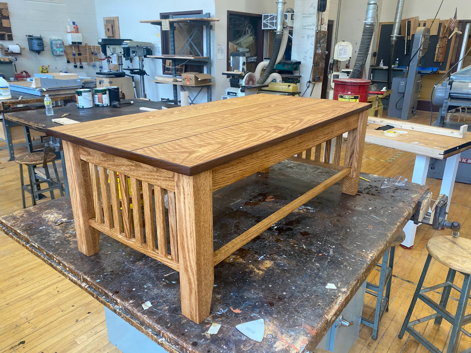 Mission Style Coffee table - Designed and built by myself