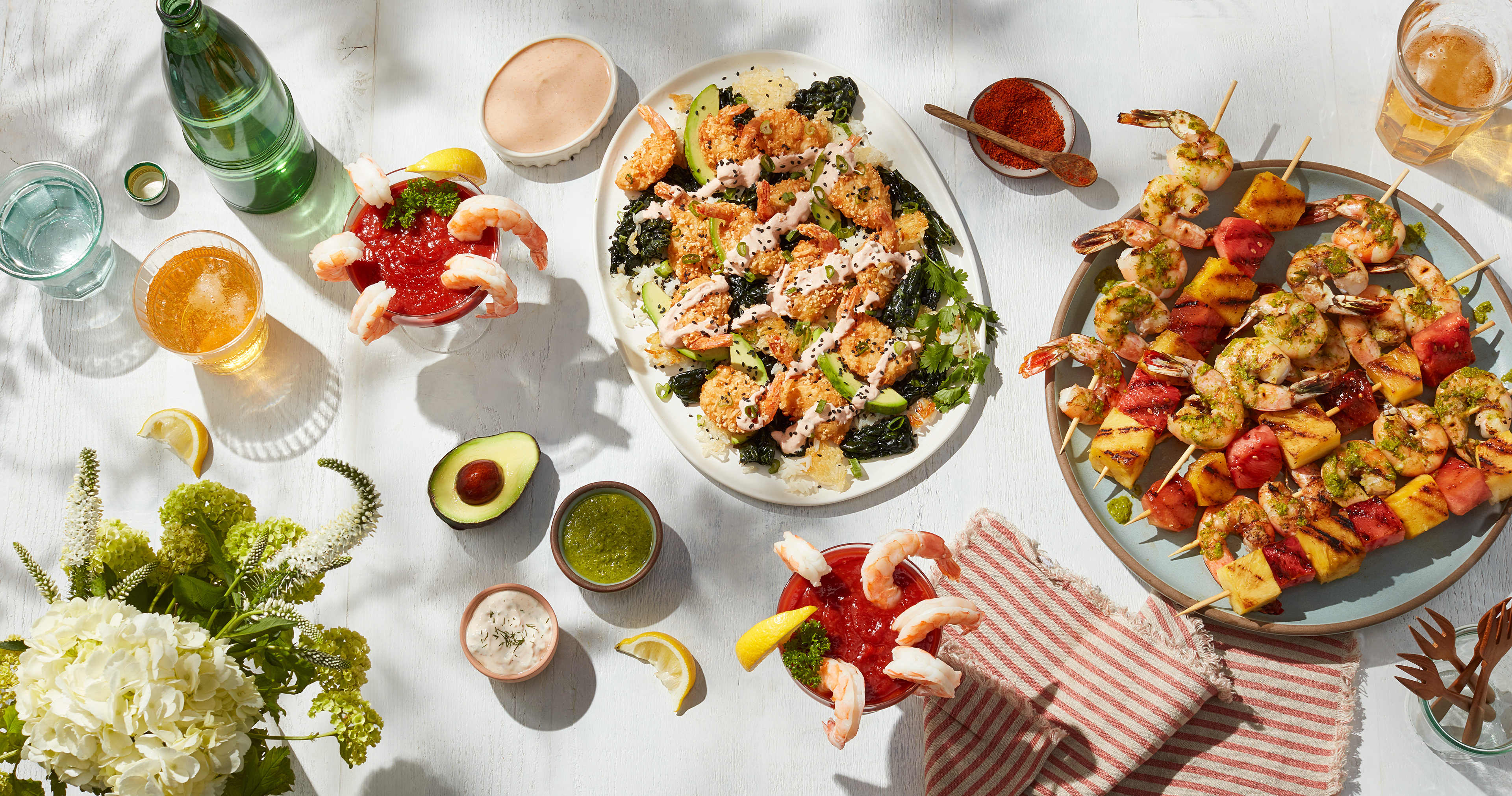 Concepted and art directed as part of a shrimp promotion