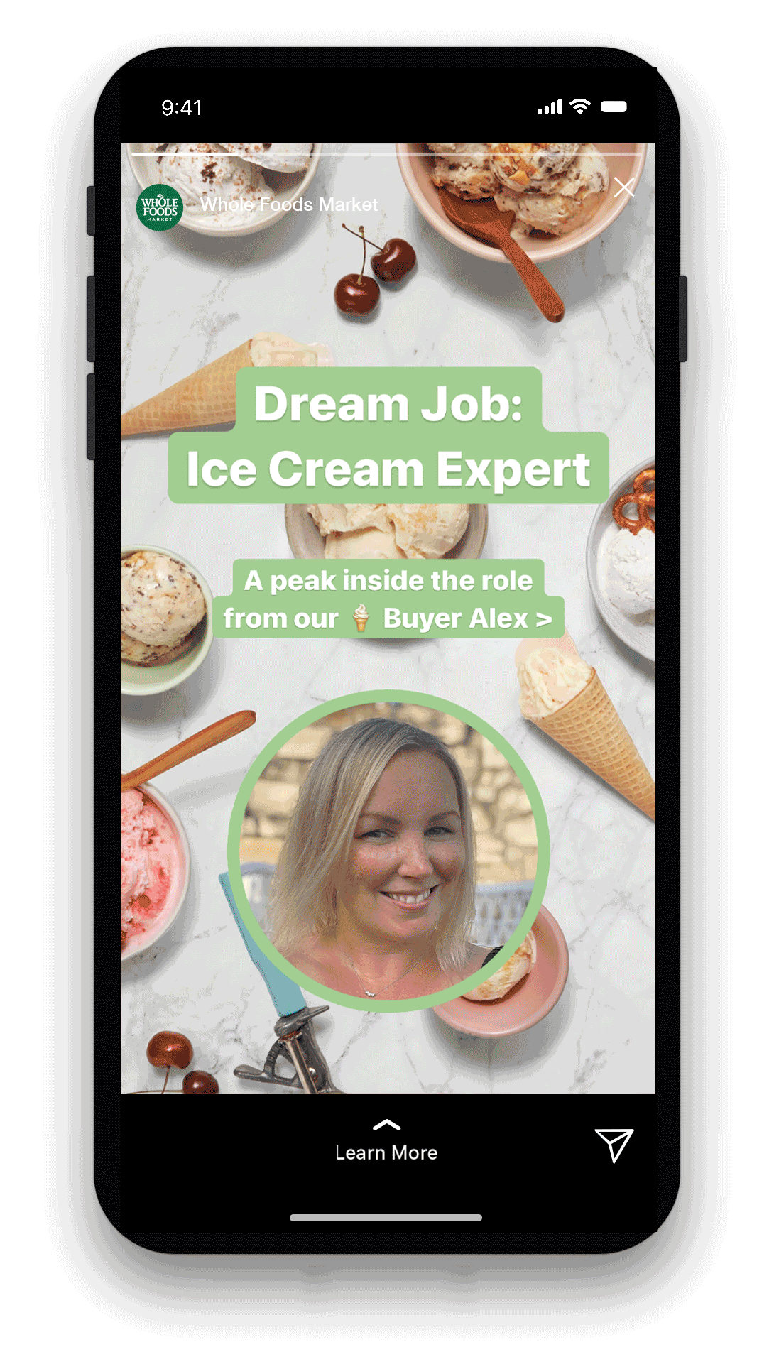 Storytelling through Instagram to support the promo