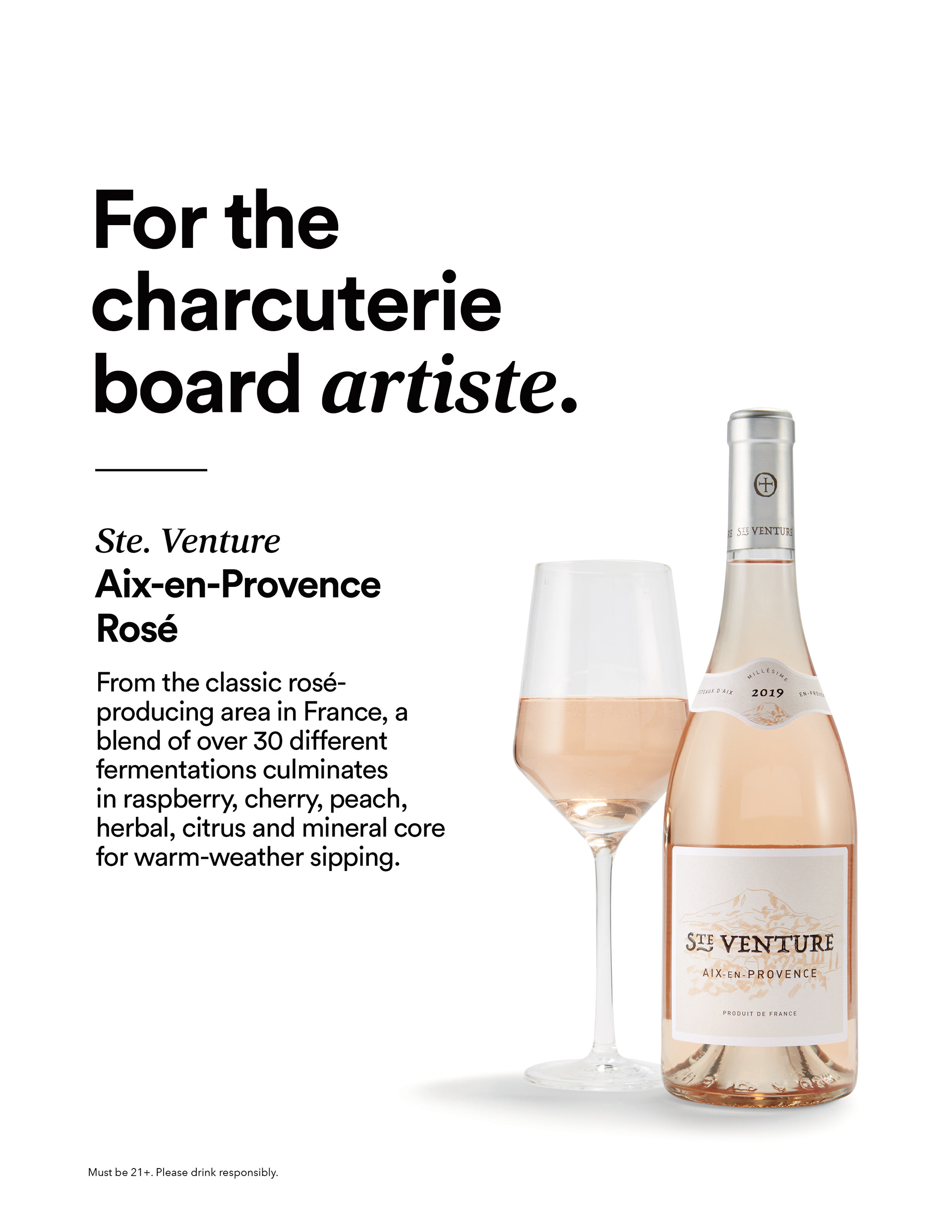 Line I wrote and designed as part of assigning "personalities" to each rosé based on information about them