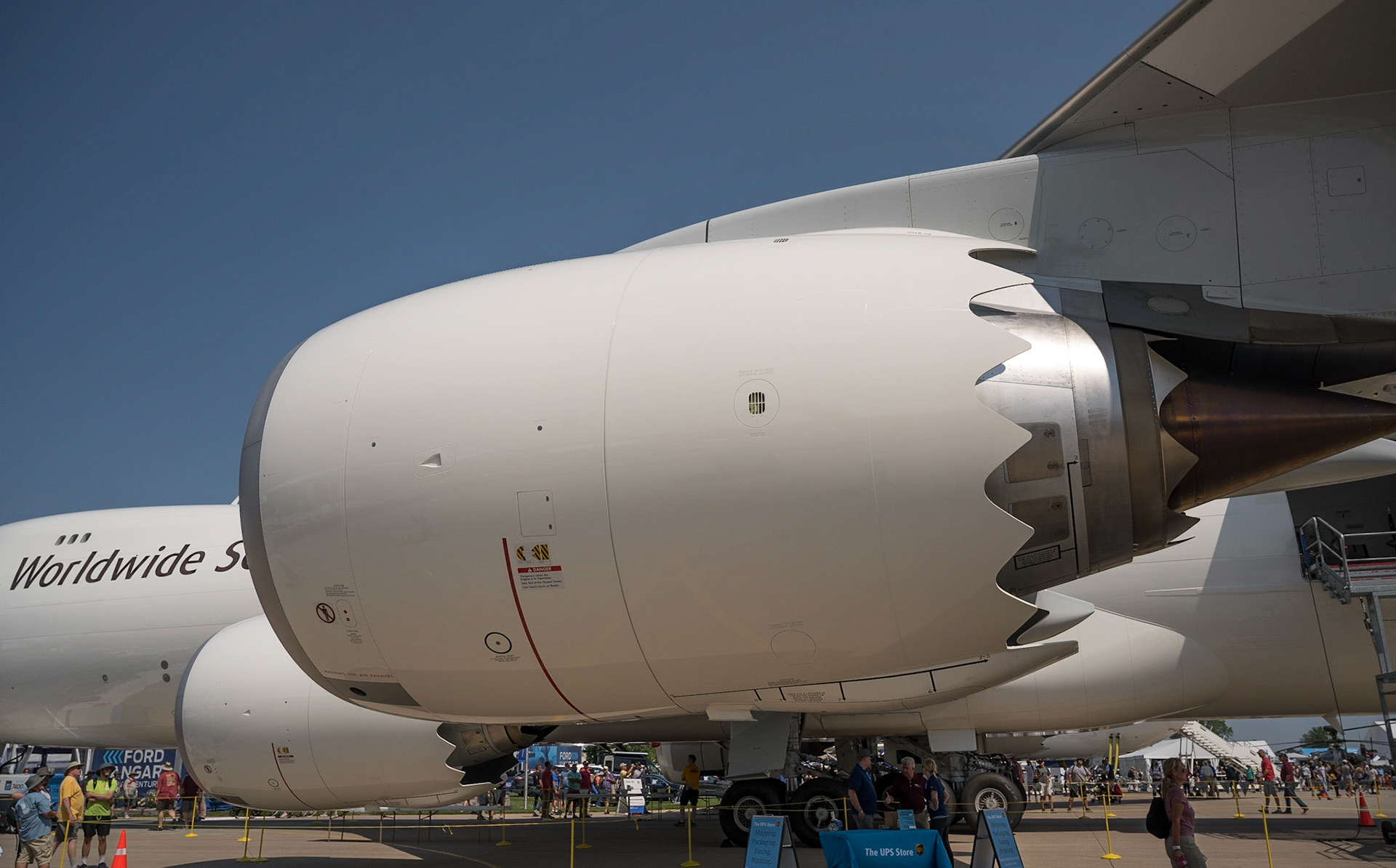 Two week old UPS Boeing 747-8F Freighter