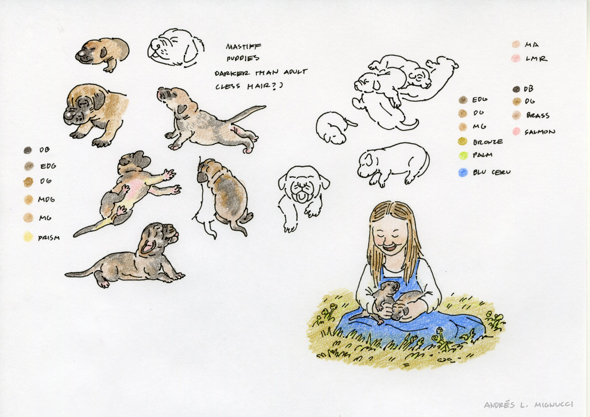 Five Senses: Touch - Sketches