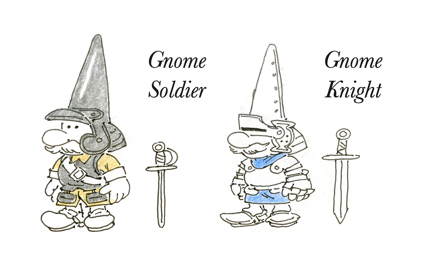 Gnome Soldier and Knight