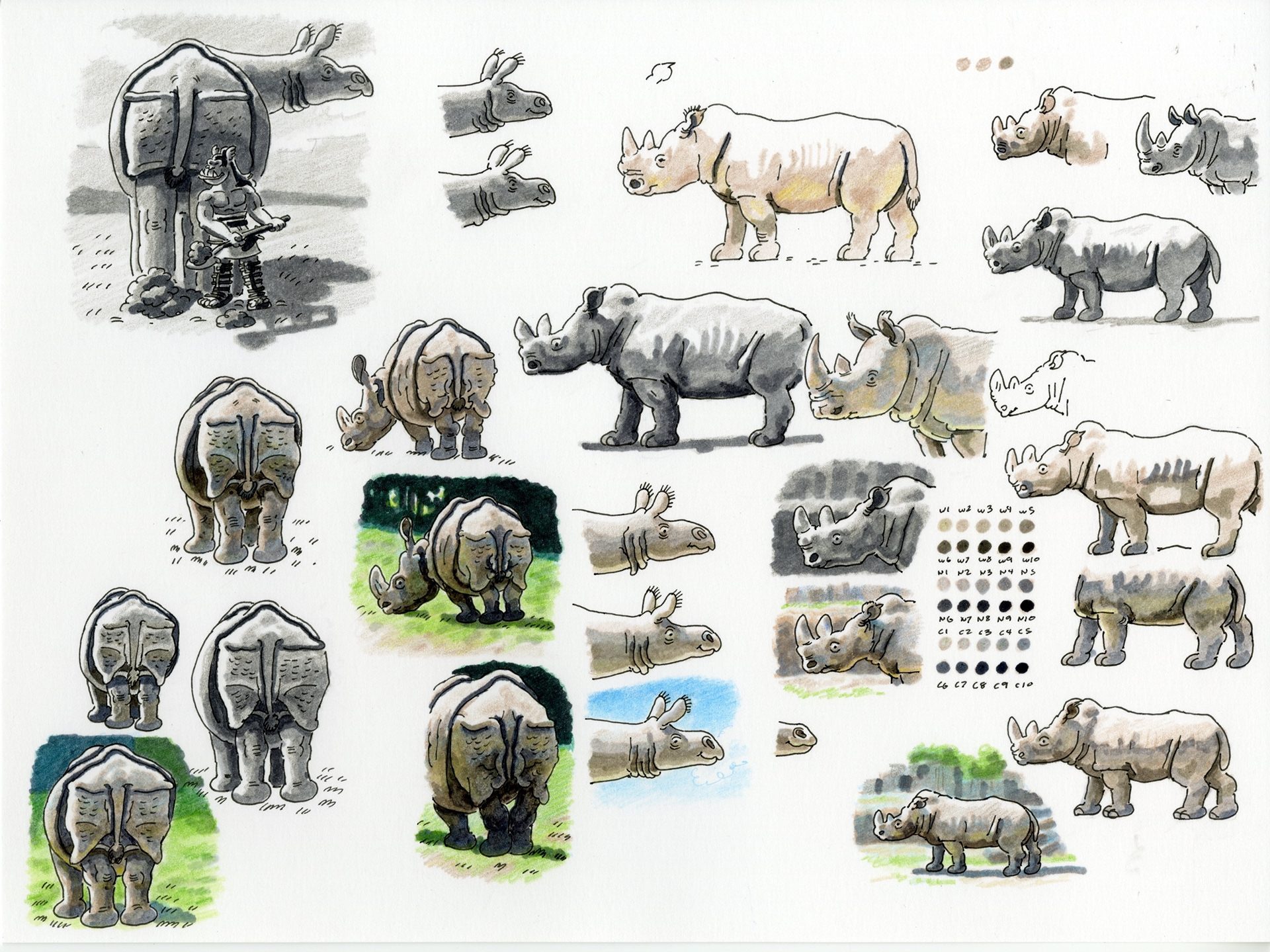 Five Senses: Smell - Sketches