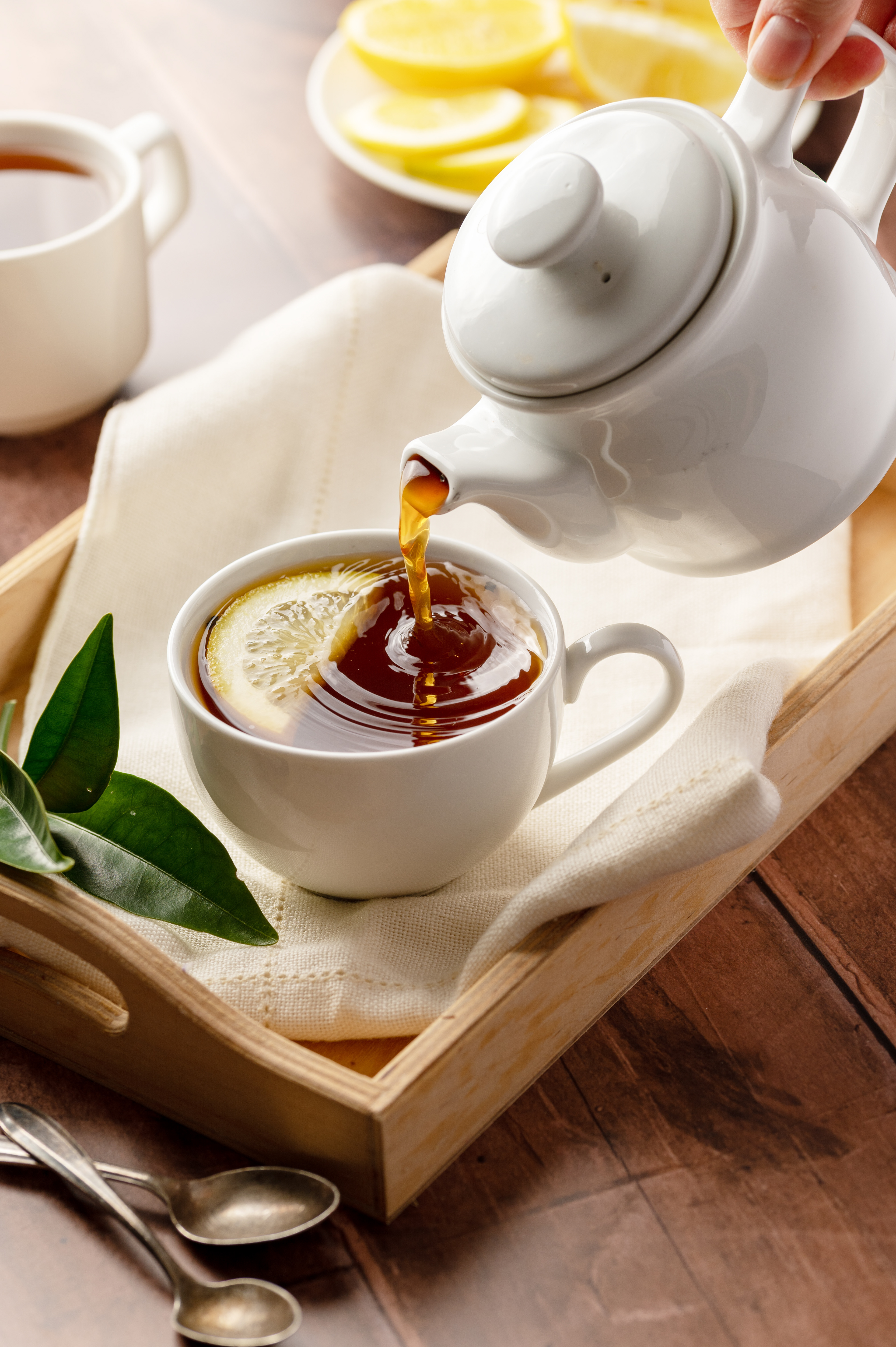 Black english tea, drink photography by Inga Zaiat