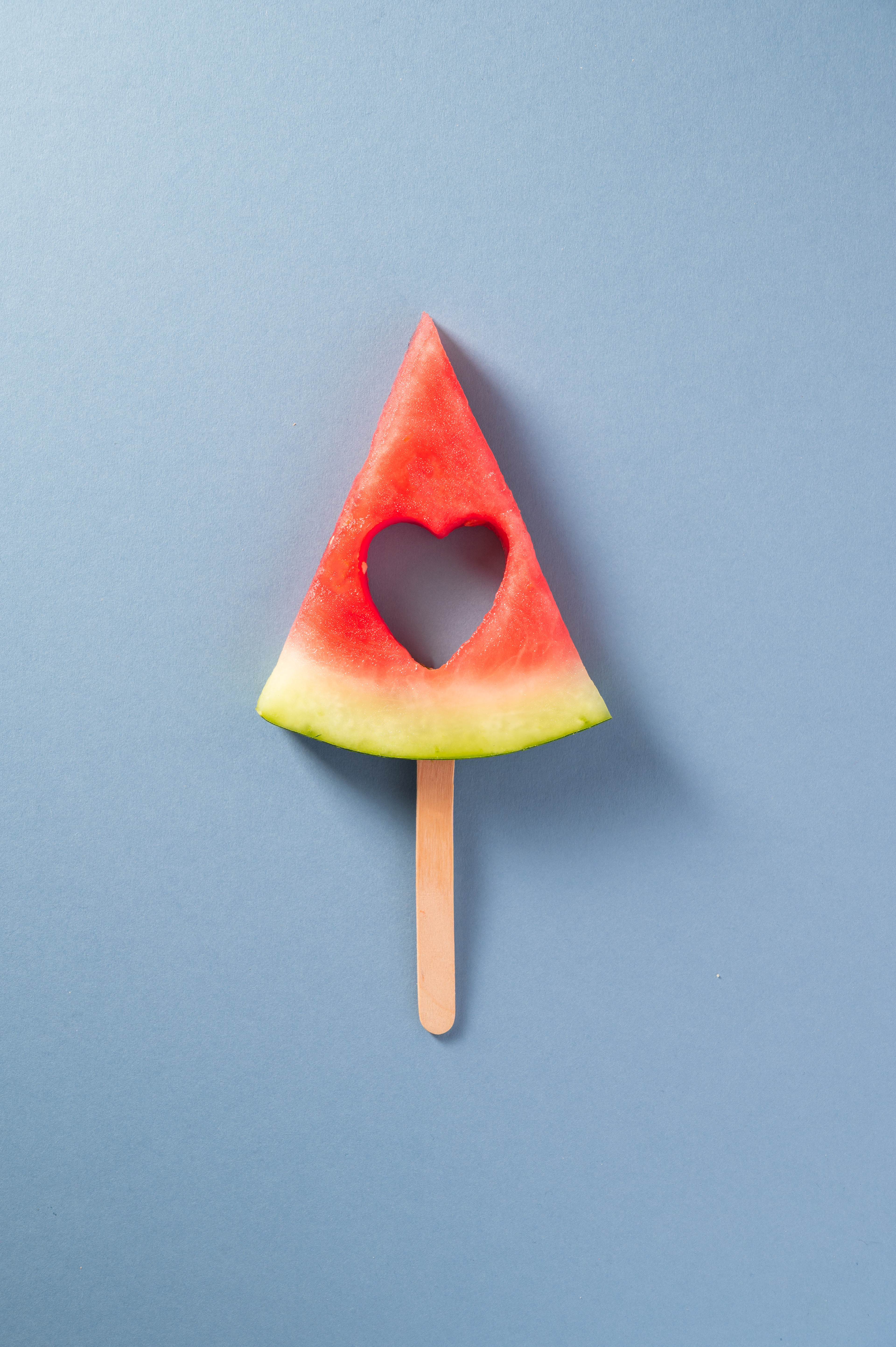 Abstract watermelon slice food photography by Inga Zaiat