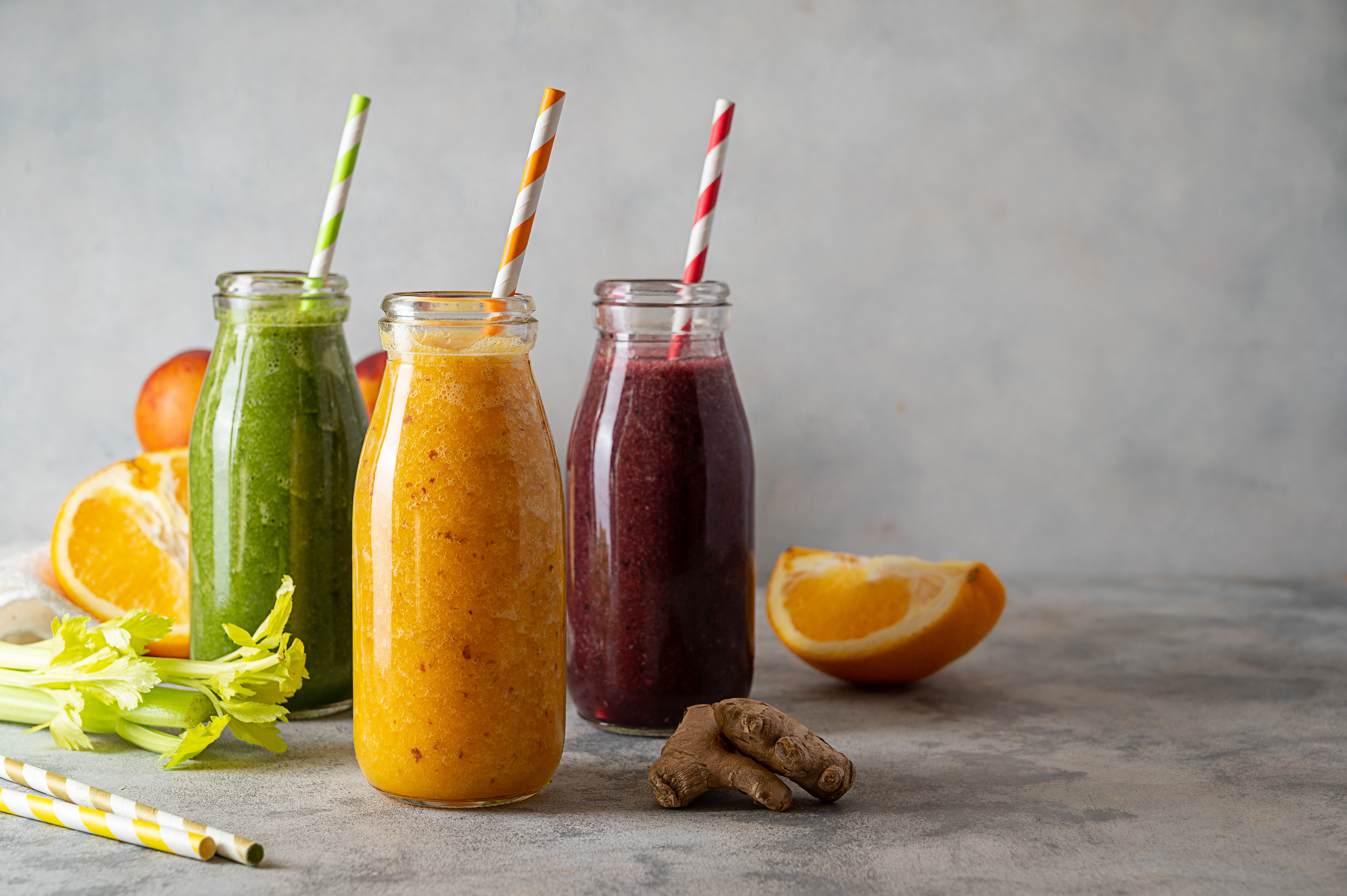 Healthy smoothies, beverage photography by Inga Zaiat