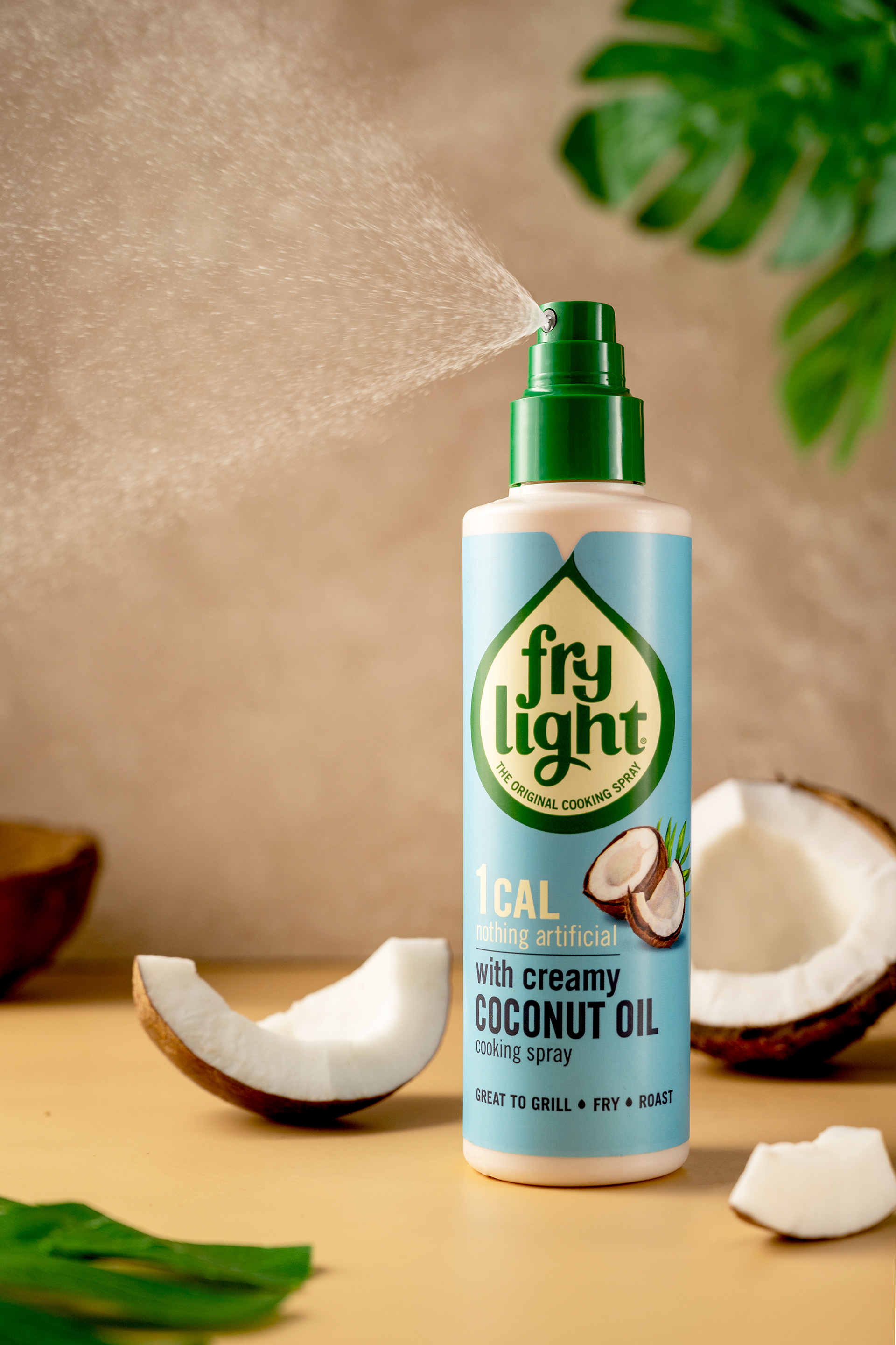 Fry Light spray coconut oil product photography for portfolio