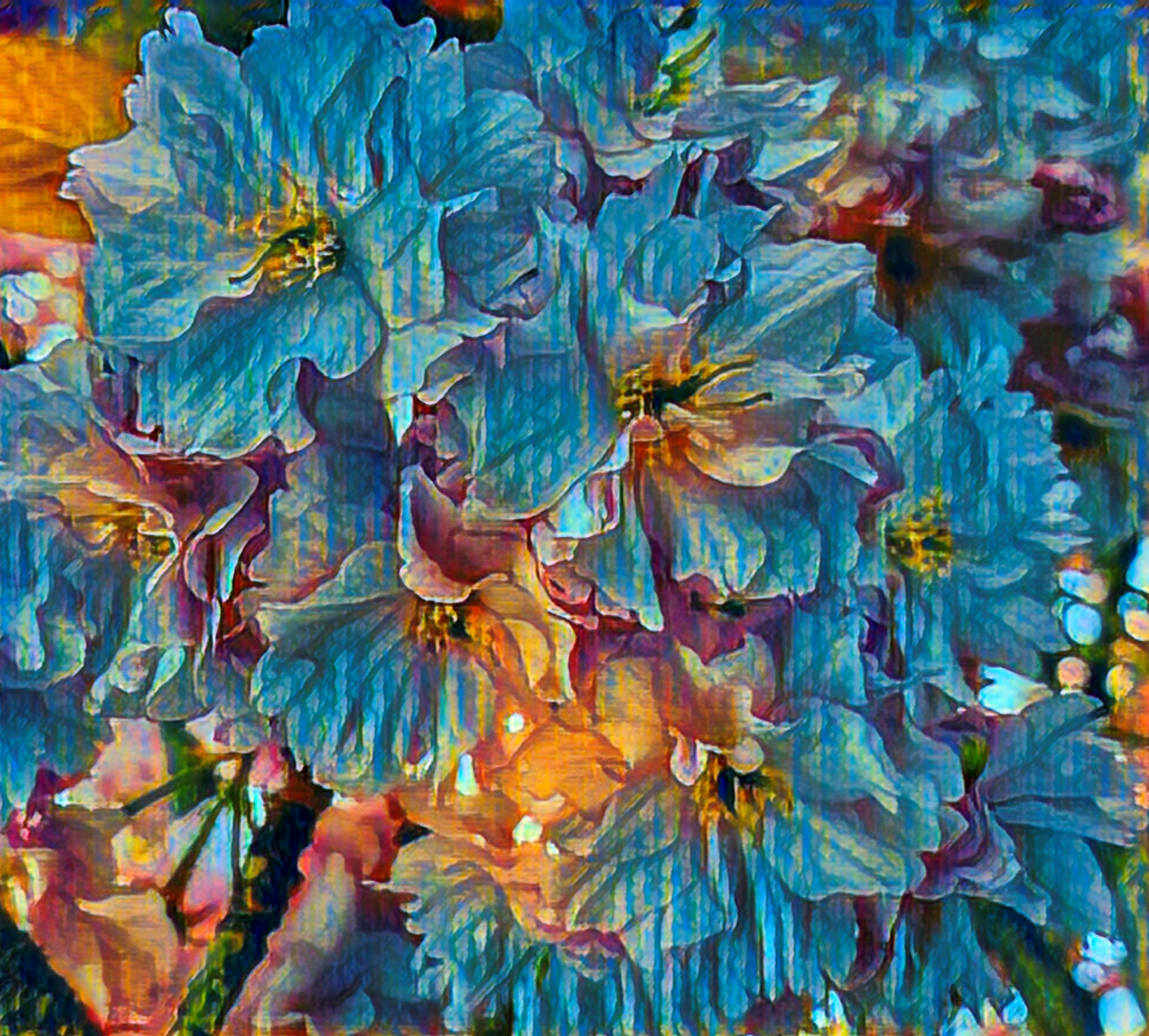 Blossoms  with art type filter