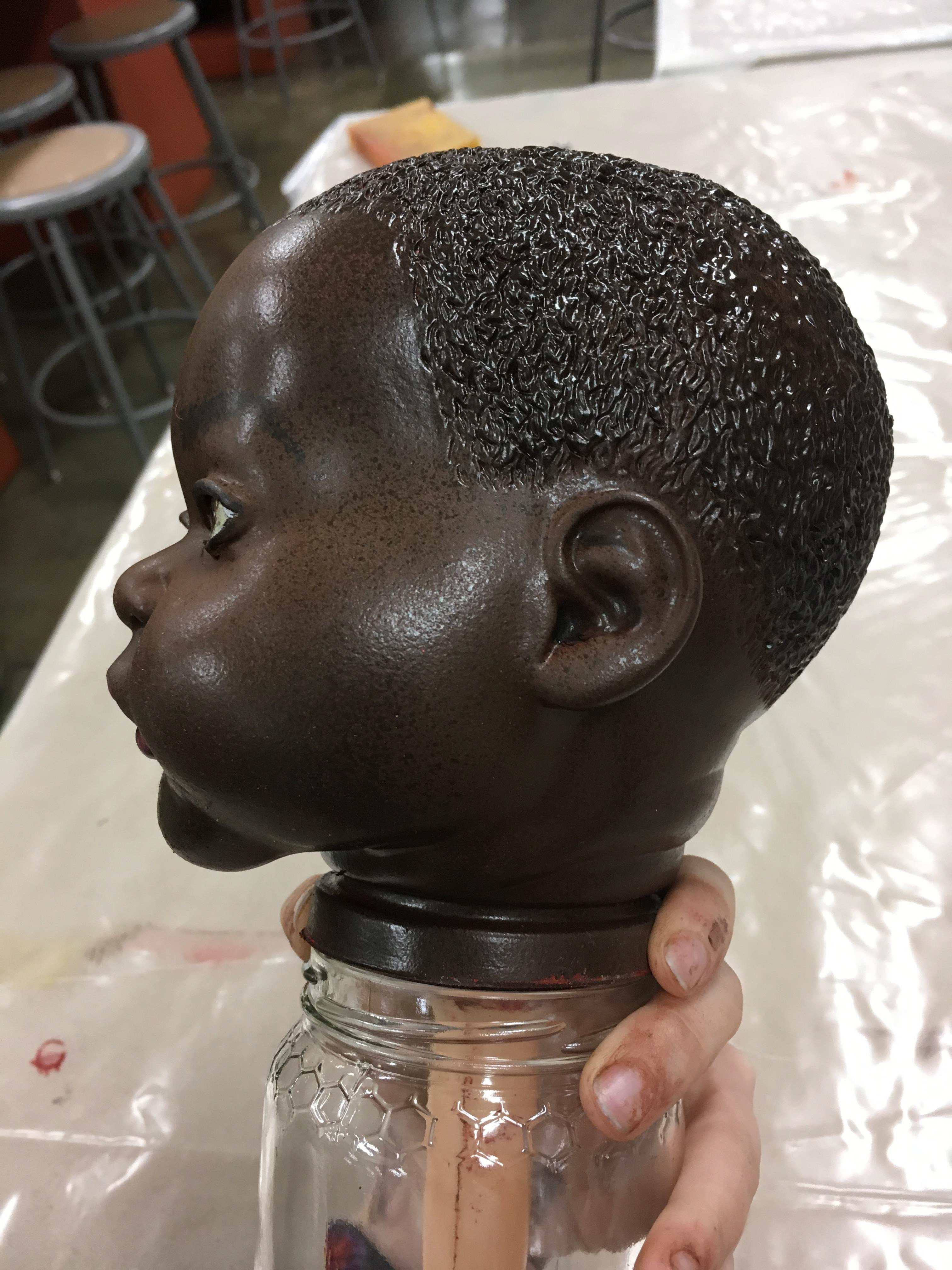 Starting underpainting and first passes at colormatching.