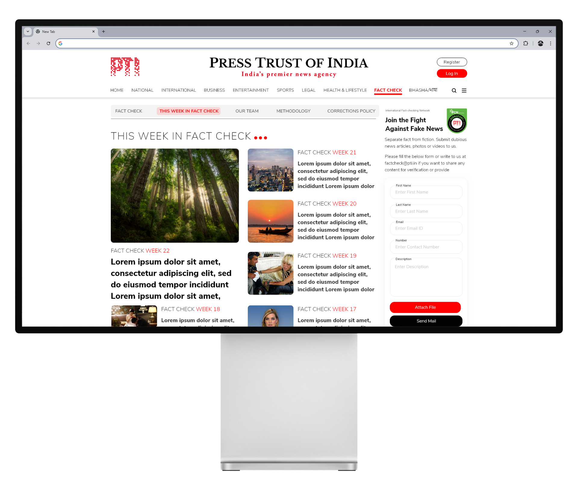 Fact check articles