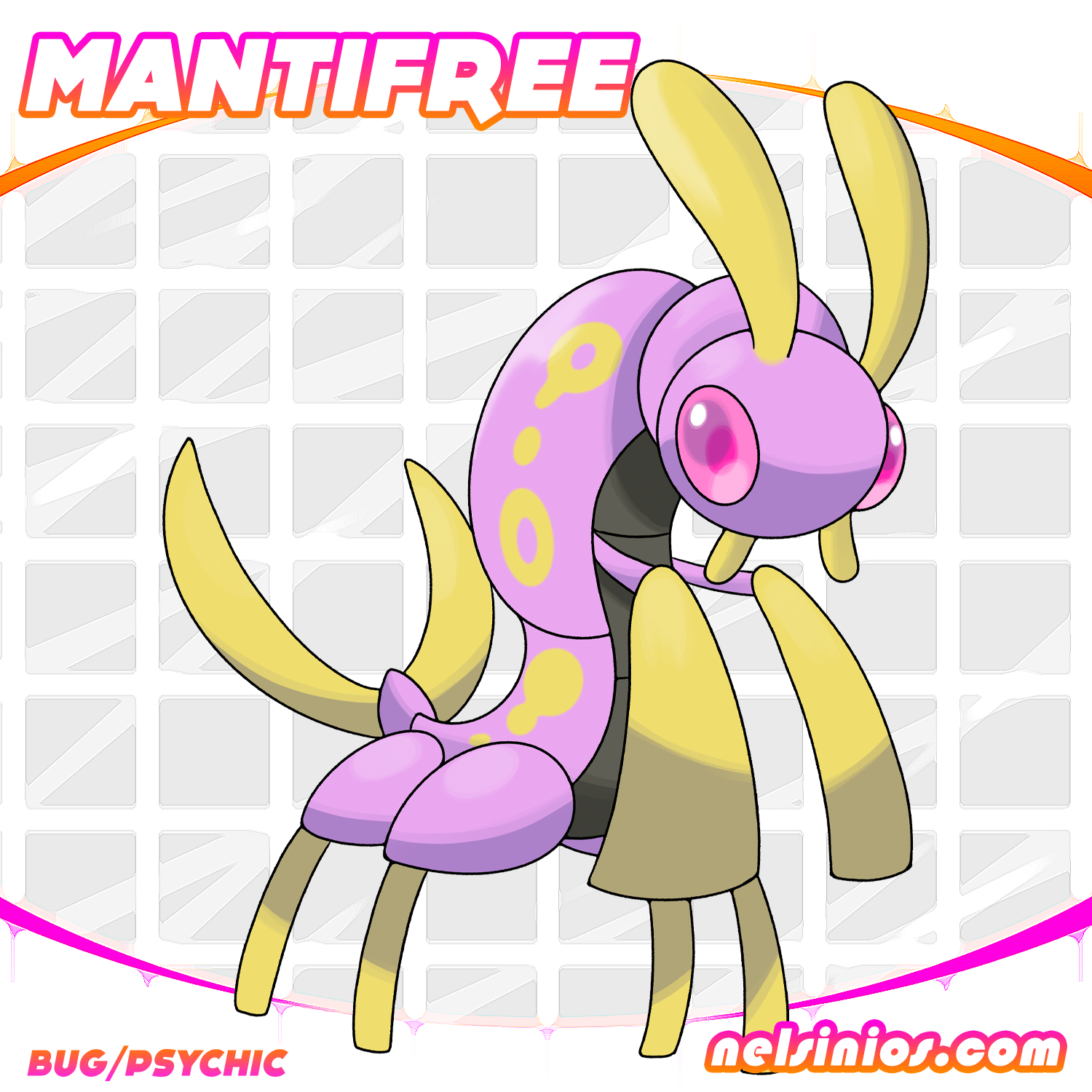 Caterpie in Tendo evolve into Mantifree, which uses its hands to wave hypnotic fields of energy. It's been speculated there are more forms in the Tendo region.