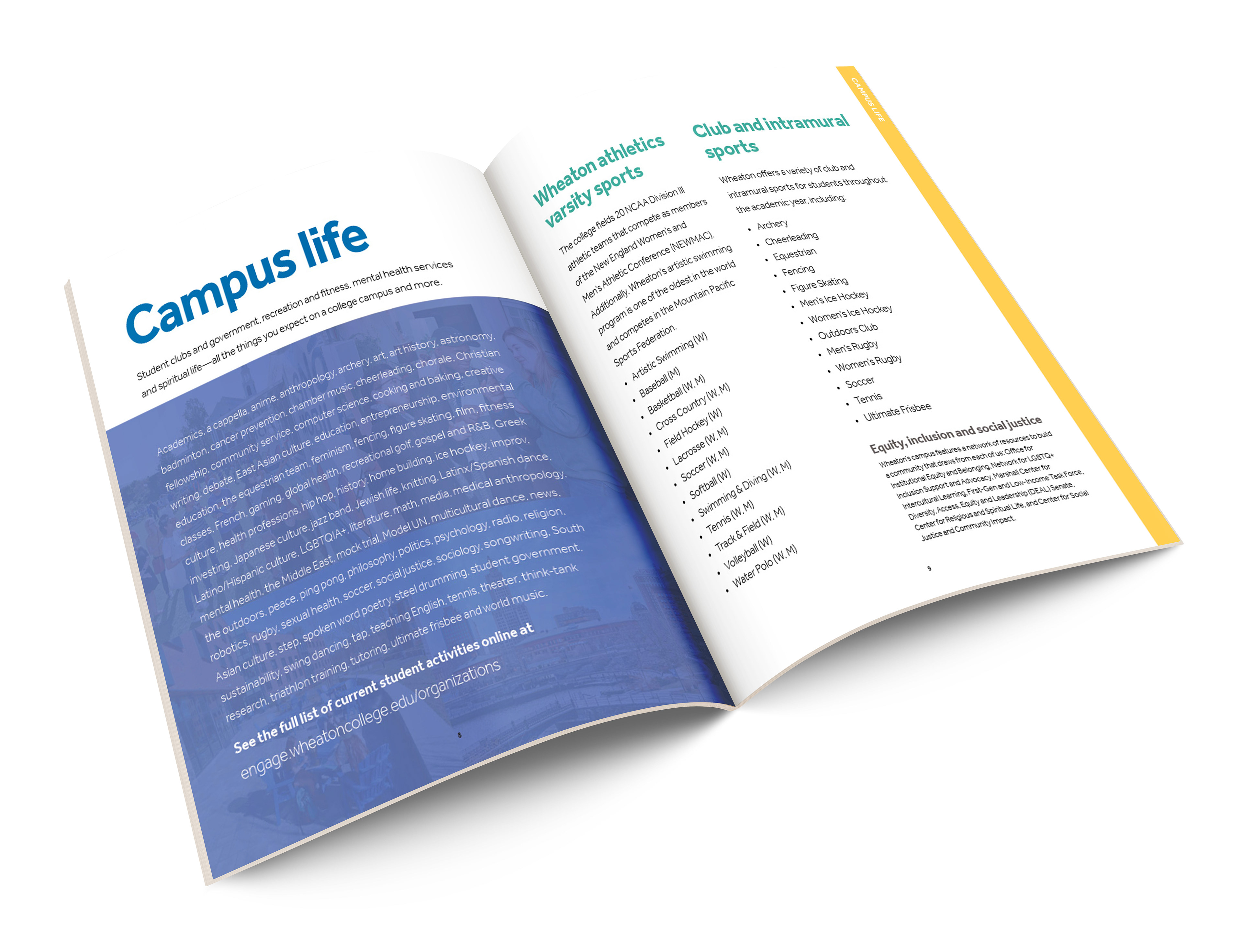 Tabbed Travel brochure