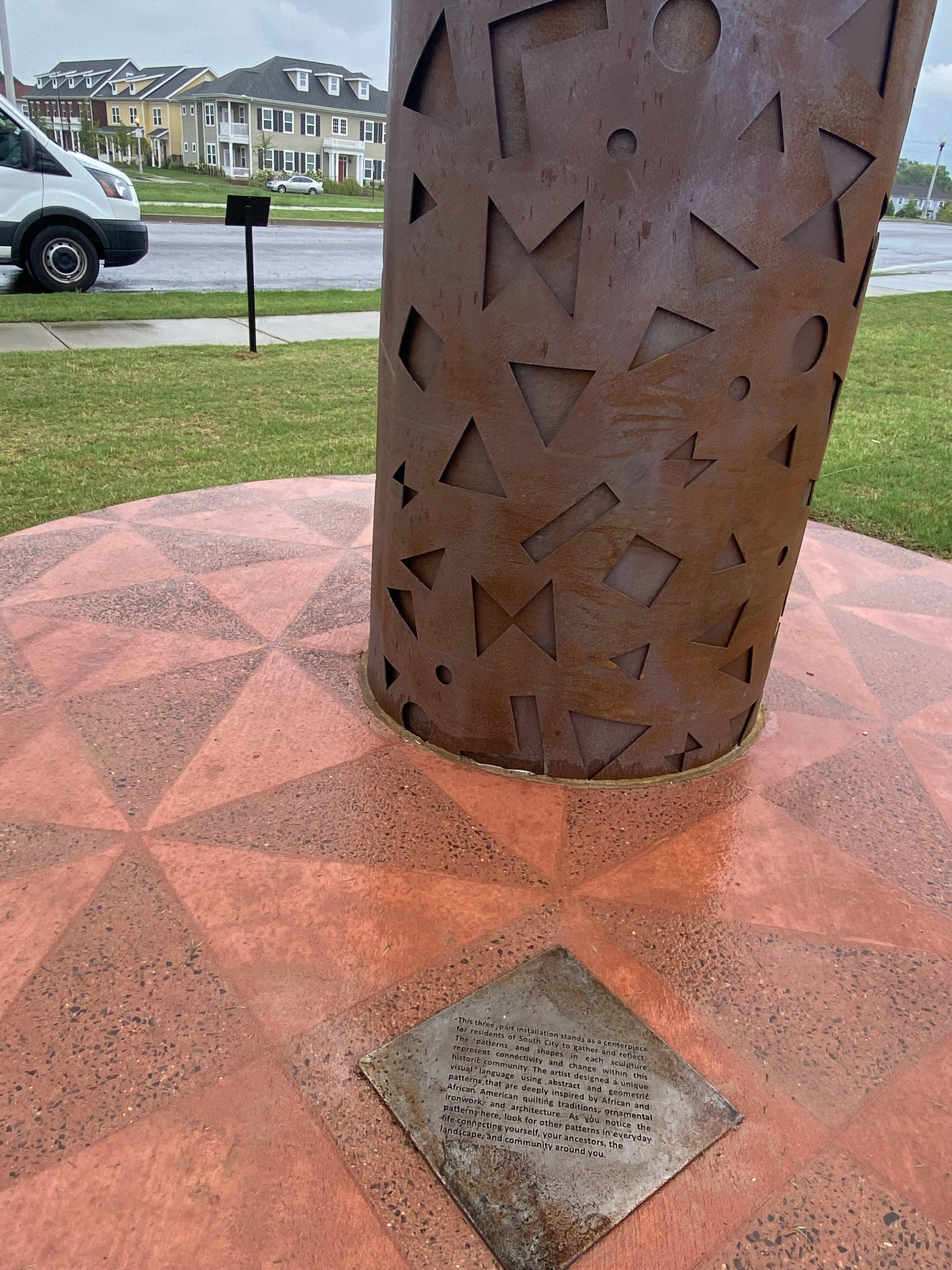 "Celestial Lineage" Steel, Concrete. 2022 (detail)