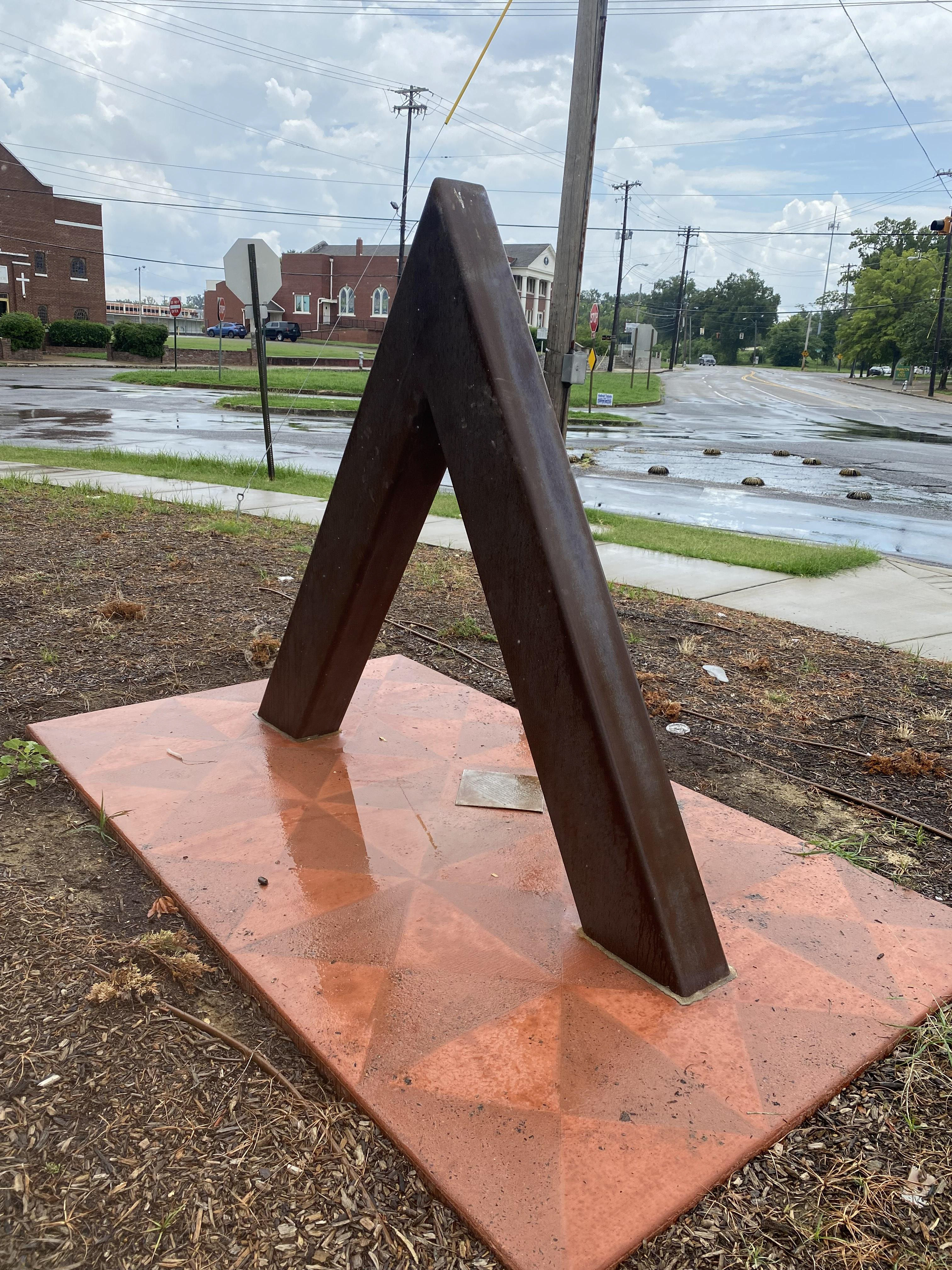 "Celestial Lineage" Steel and concrete. 2022 Memphis, TN