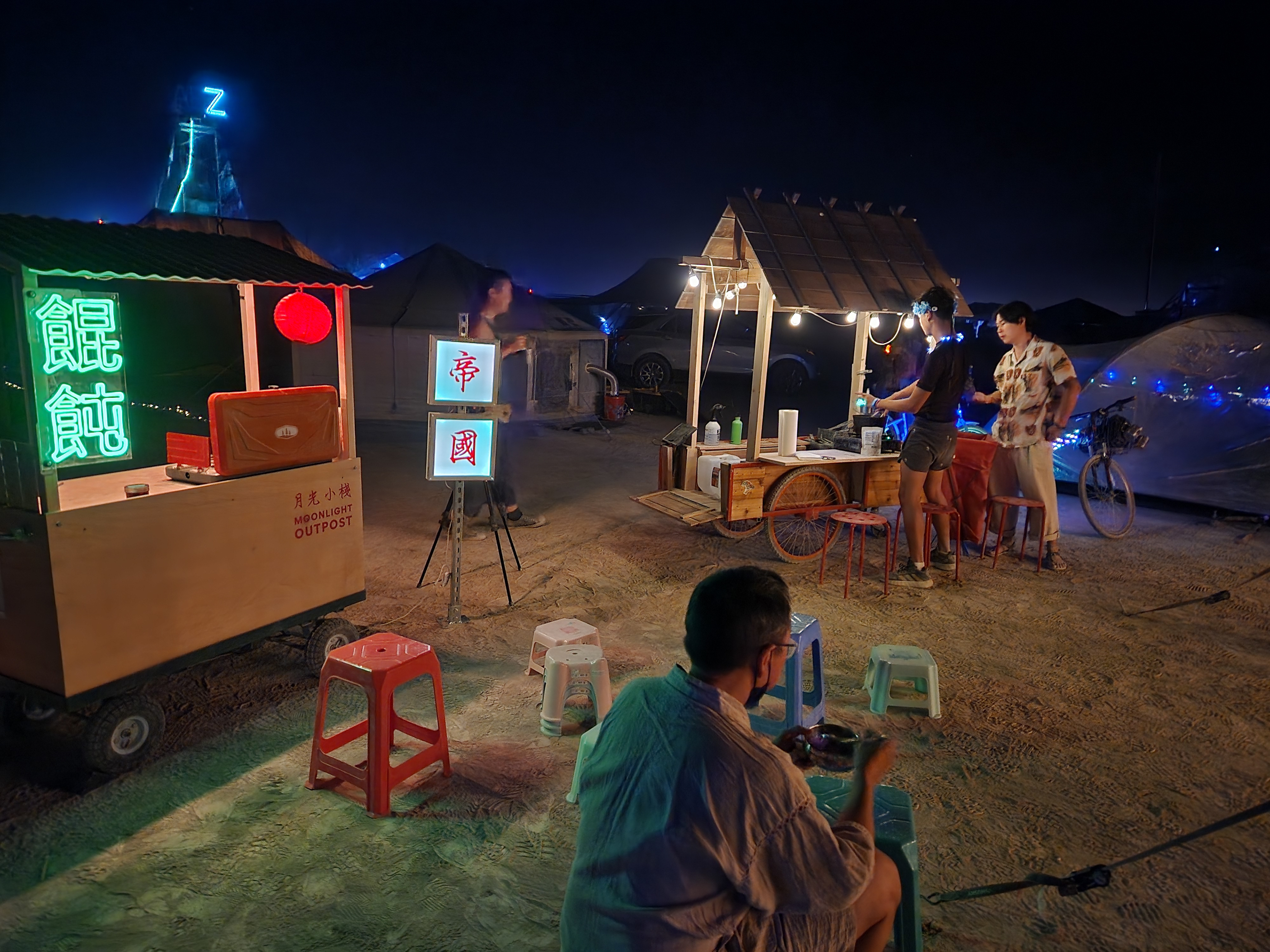 Serving with Grand Opening, our sister camp