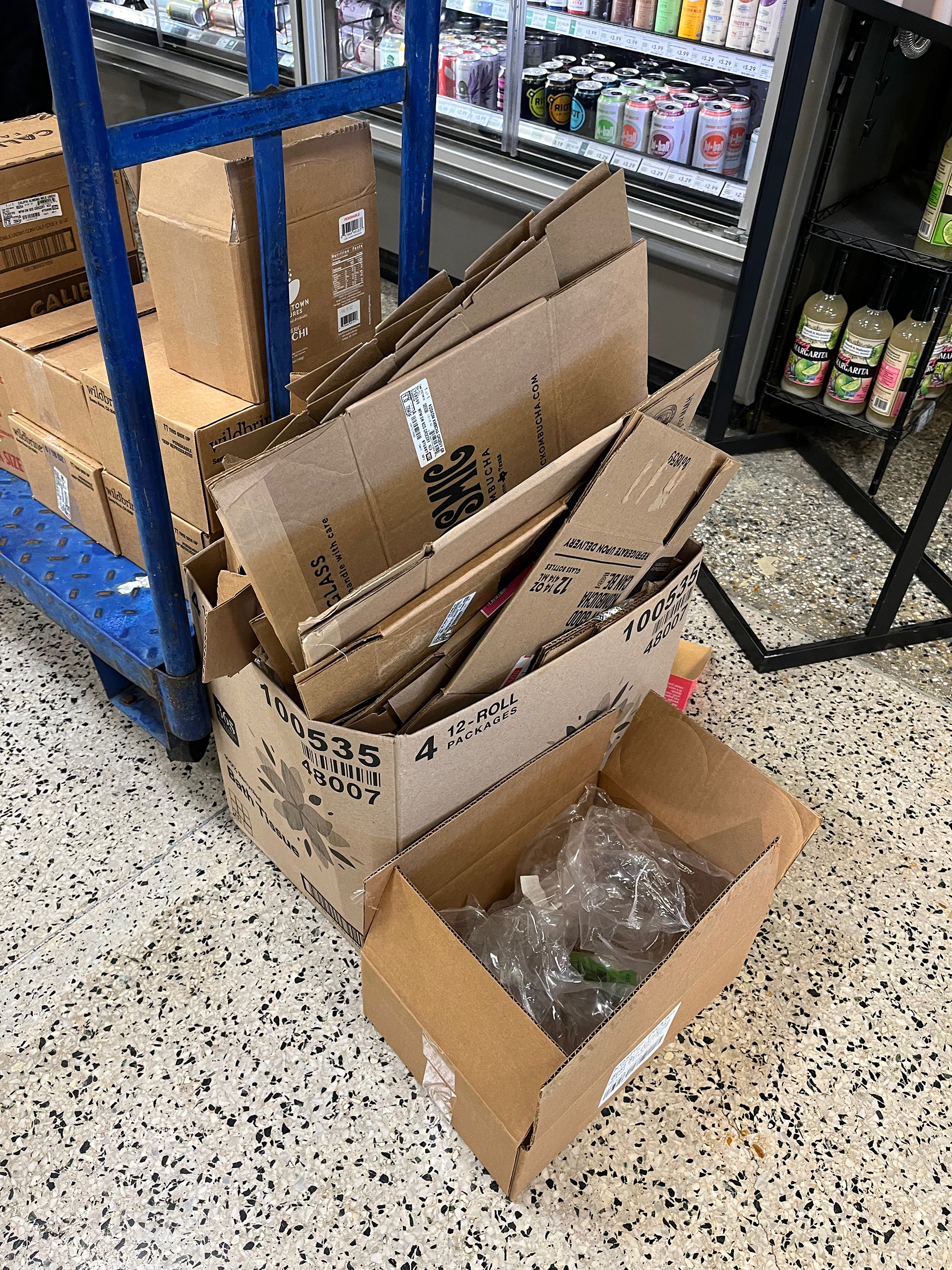 At the grocery store.