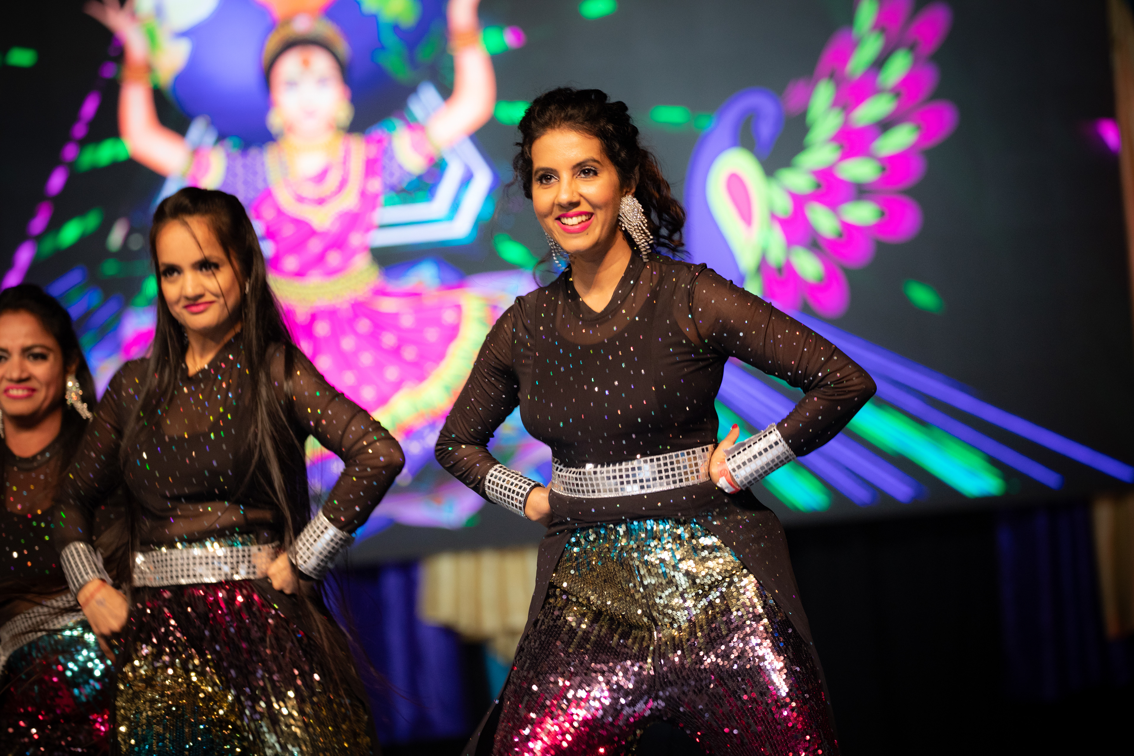 Graceful Synchrony: Each move tells a story as the dancers effortlessly weave through the choreography.
