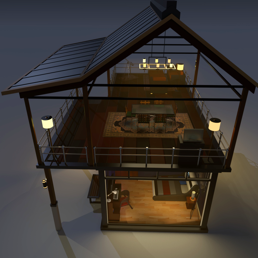 Top Back View - Night