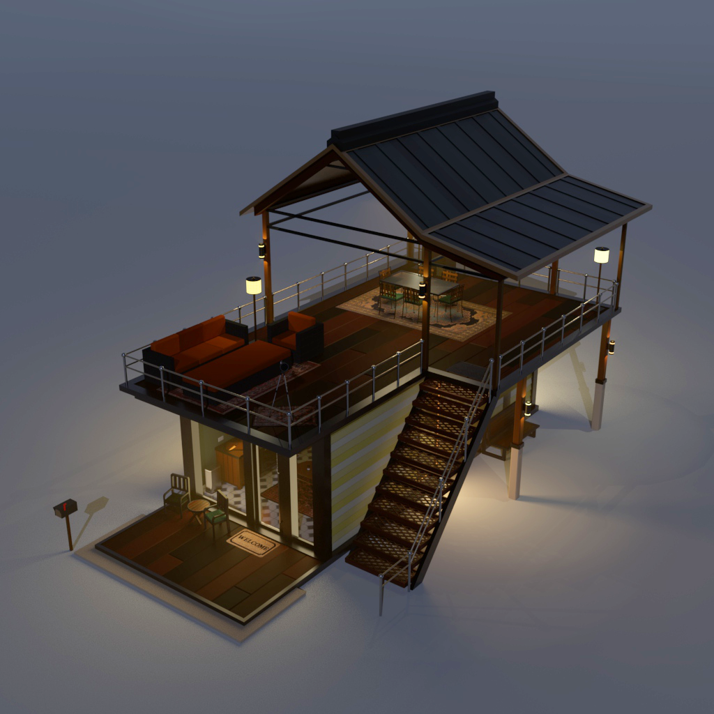 Right Side View - Night