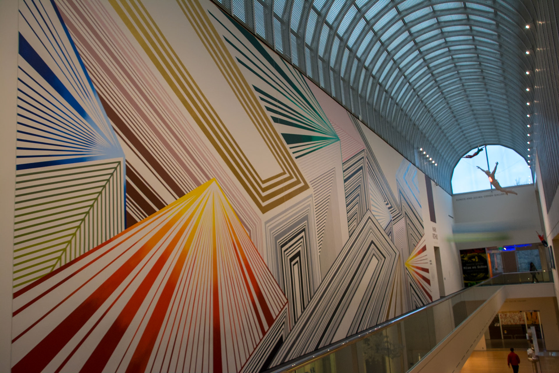 Abstract art -“Tread Lightly” by Jason Middlebrook at Museum Fine Arts (MFA), Boston