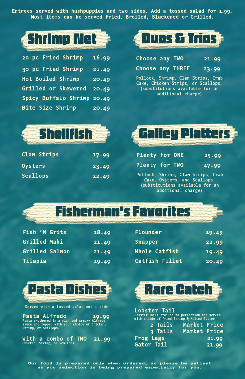 Fictional Reimagined Menu Campaign 4