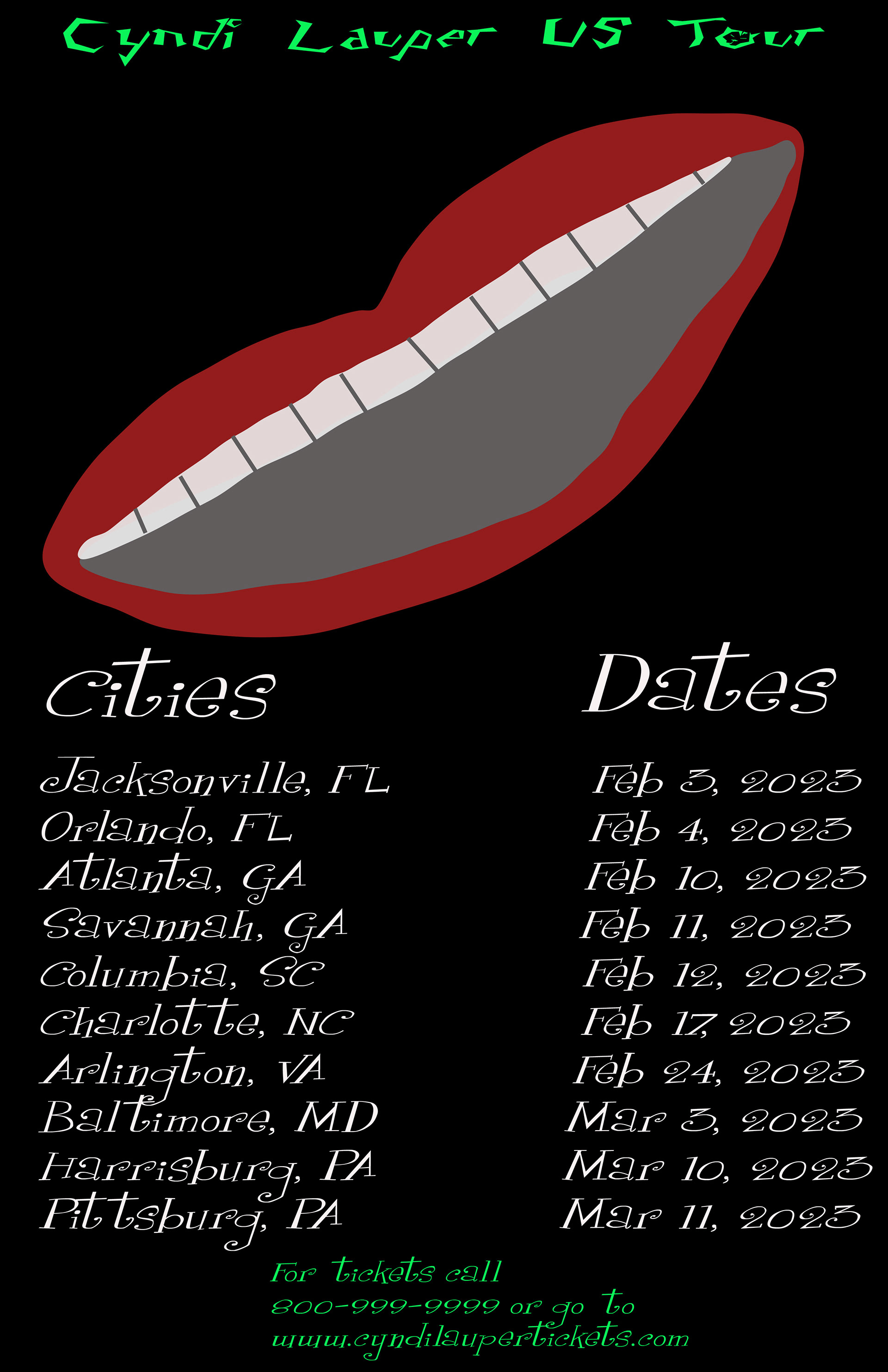 Tour Poster Fictionalized