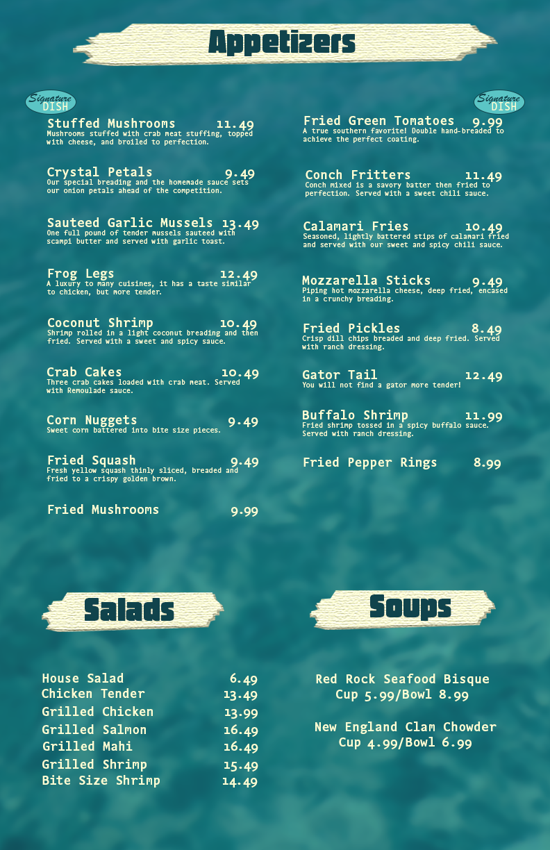 Fictional Reimagined Menu Campaign 2