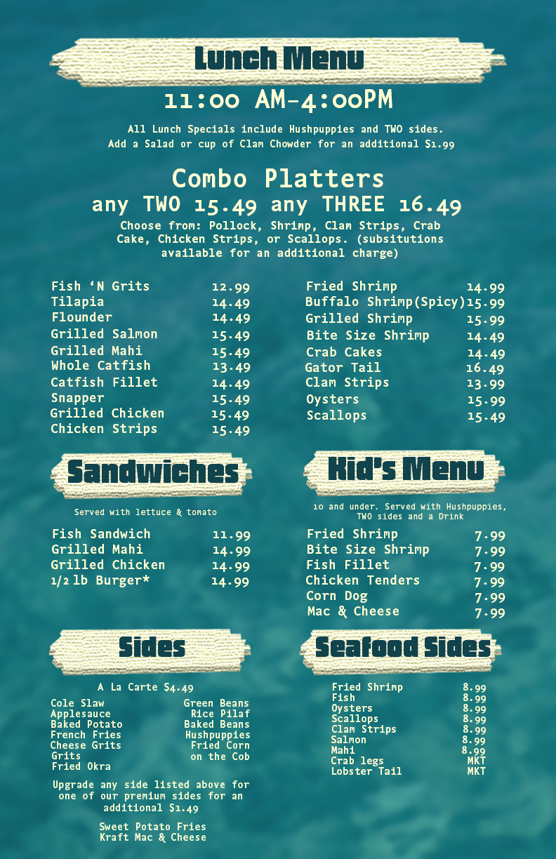Fictional Reimagined Menu Campaign 5