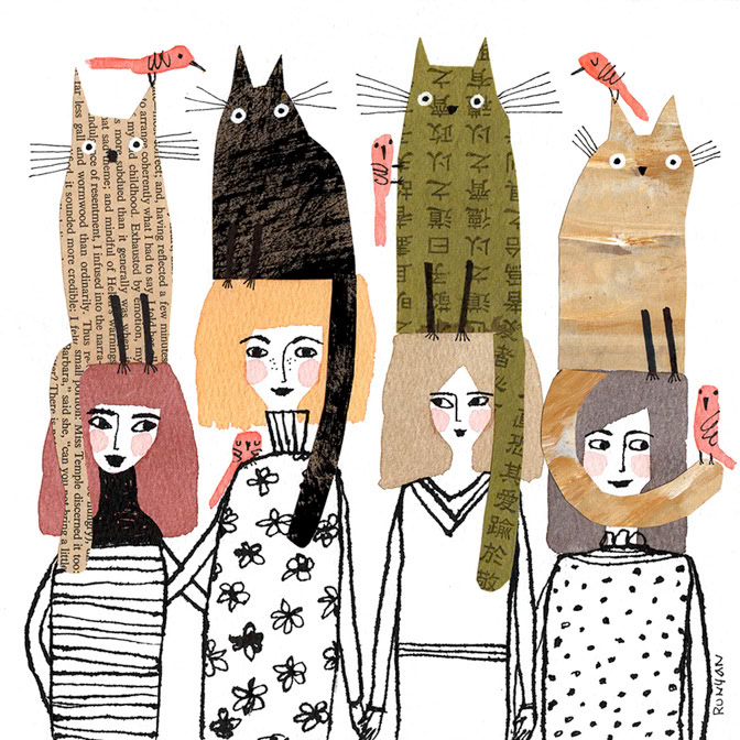 PAPER CAT HATS 2 - Terry Runyan - Creatif _Cat _  Creatif
