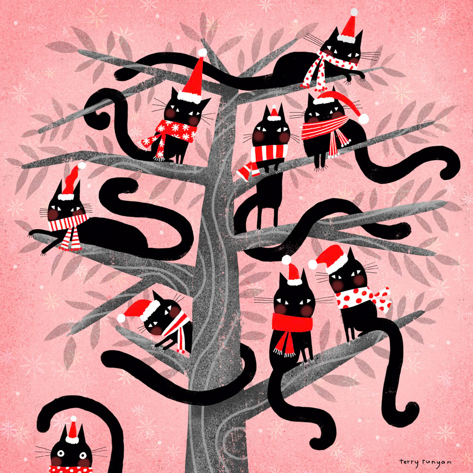 SANTA CATS ©Terry Runyan - Creatif License