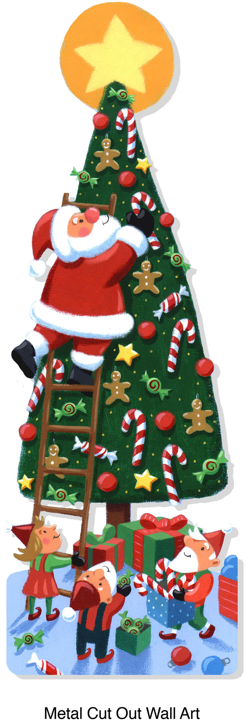 SH_Cmas_46santaonladderNoBkgd ©Steve Haskamp - Creatif License