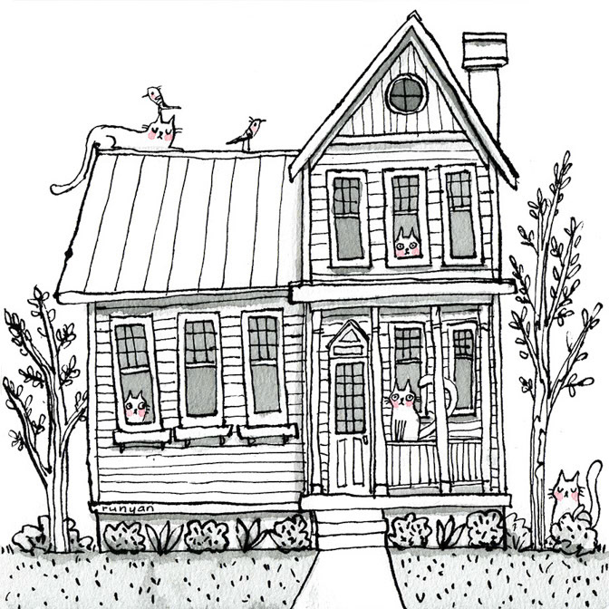 CAT HOUSE 2 - Terry Runyan - Creatif _Cat _  Creatif