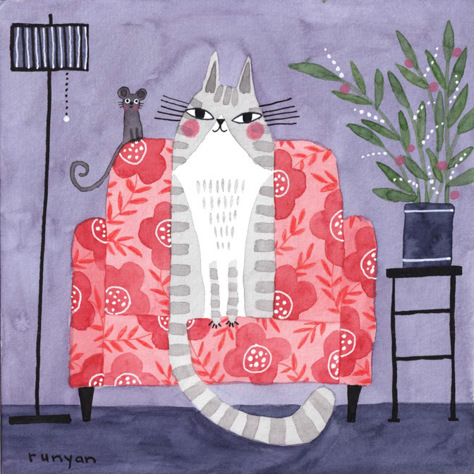 FLOWER ARMCHAIR _Cat- Couch _  Creatif