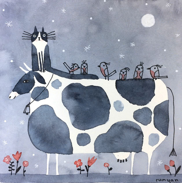 Cat Cow _Animals _  Creatif ©Terry Runyan - Creatif License