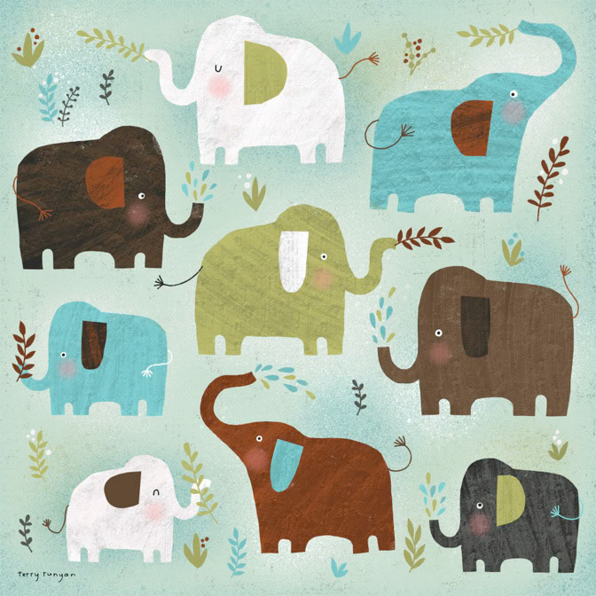 ELEPHANT MEETING 100dpi _Animals- Elephants _  Creatif ©Terry Runyan - Creatif License
