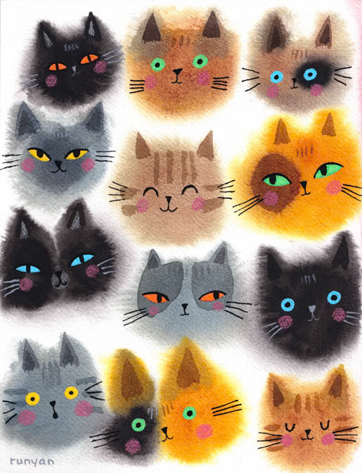 FLOOF HEADS _Cats _  Creatif