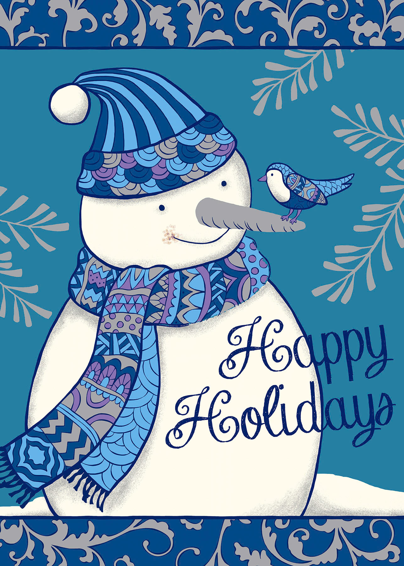 SH_Cmas_01353_3_Blue Snowman_Creatif ©Steve Haskamp - Creatif License