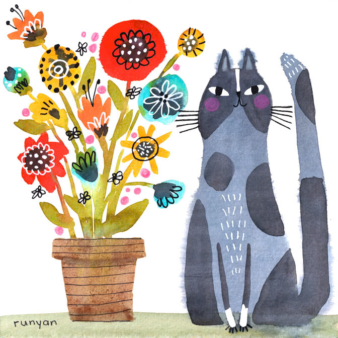 GARDEN COLLECTOR _Cats _  Creatif ©Terry Runyan - Creatif License